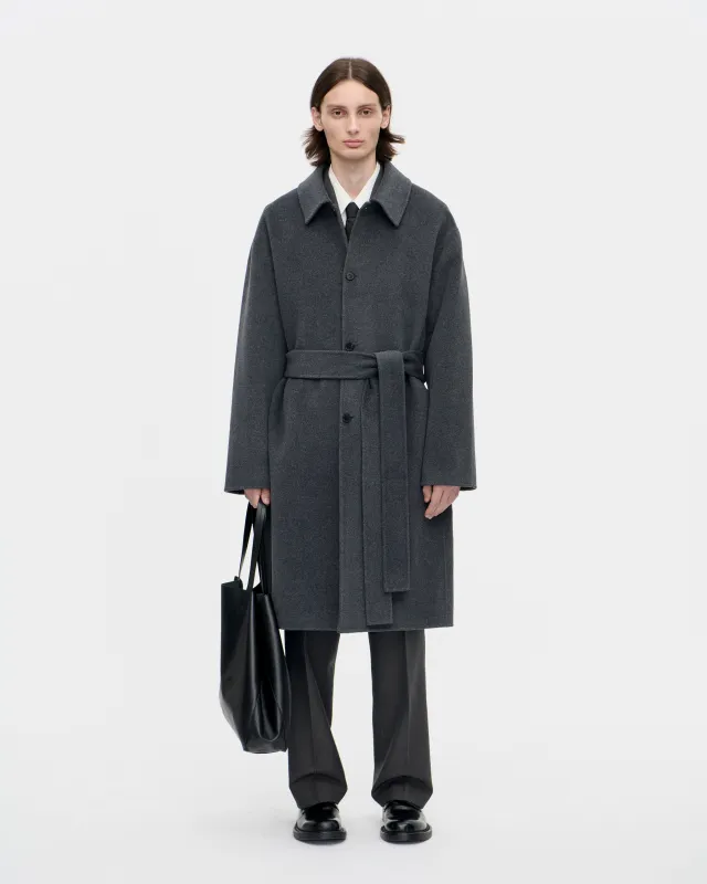 Naval Coat Woolcash 008 Charcoal made by Berner Kuhl