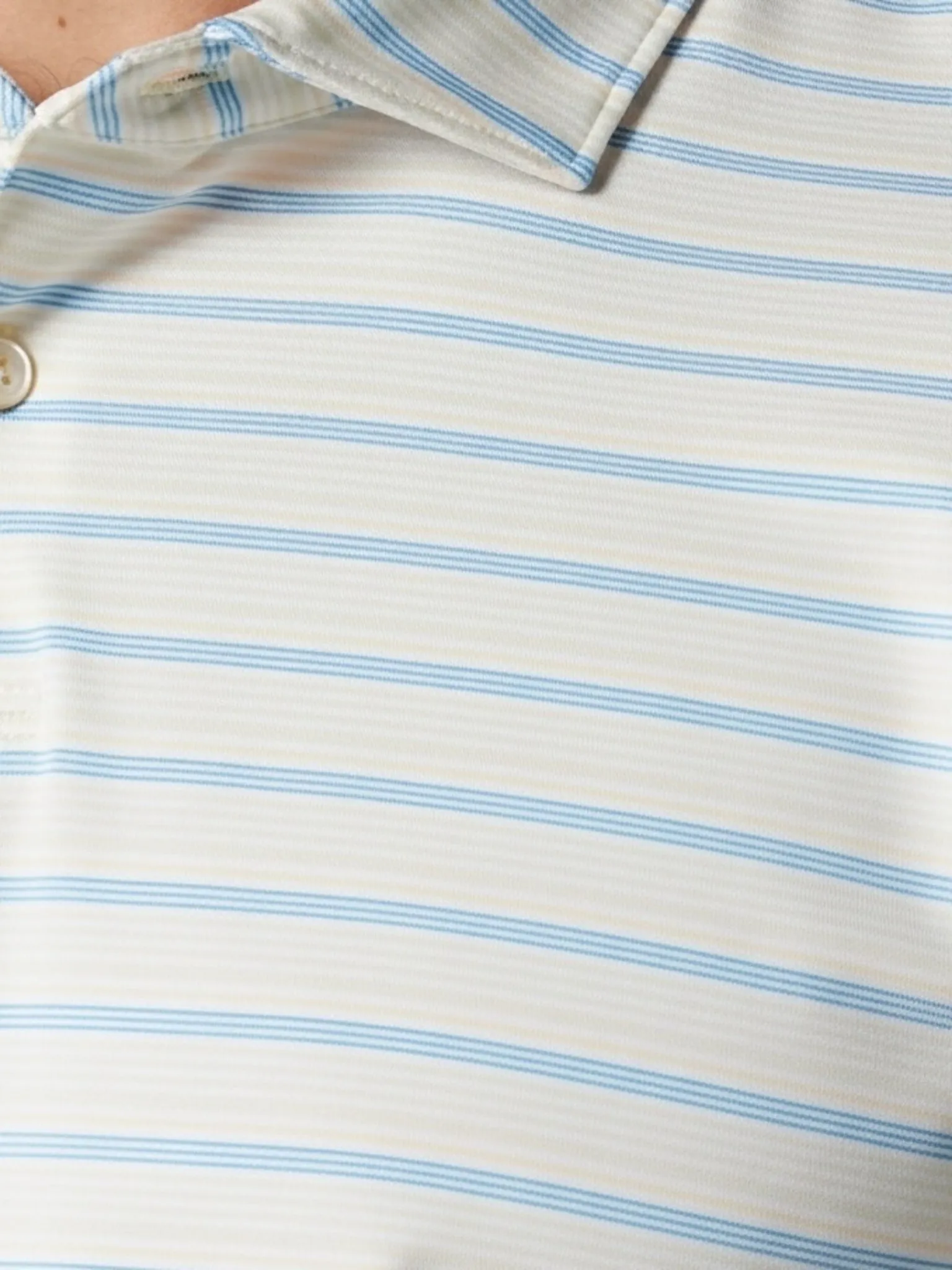 Sun Day Red Men's Refined Coastal Stripe Polo sold by Saint Bernard product image thumbnail 2