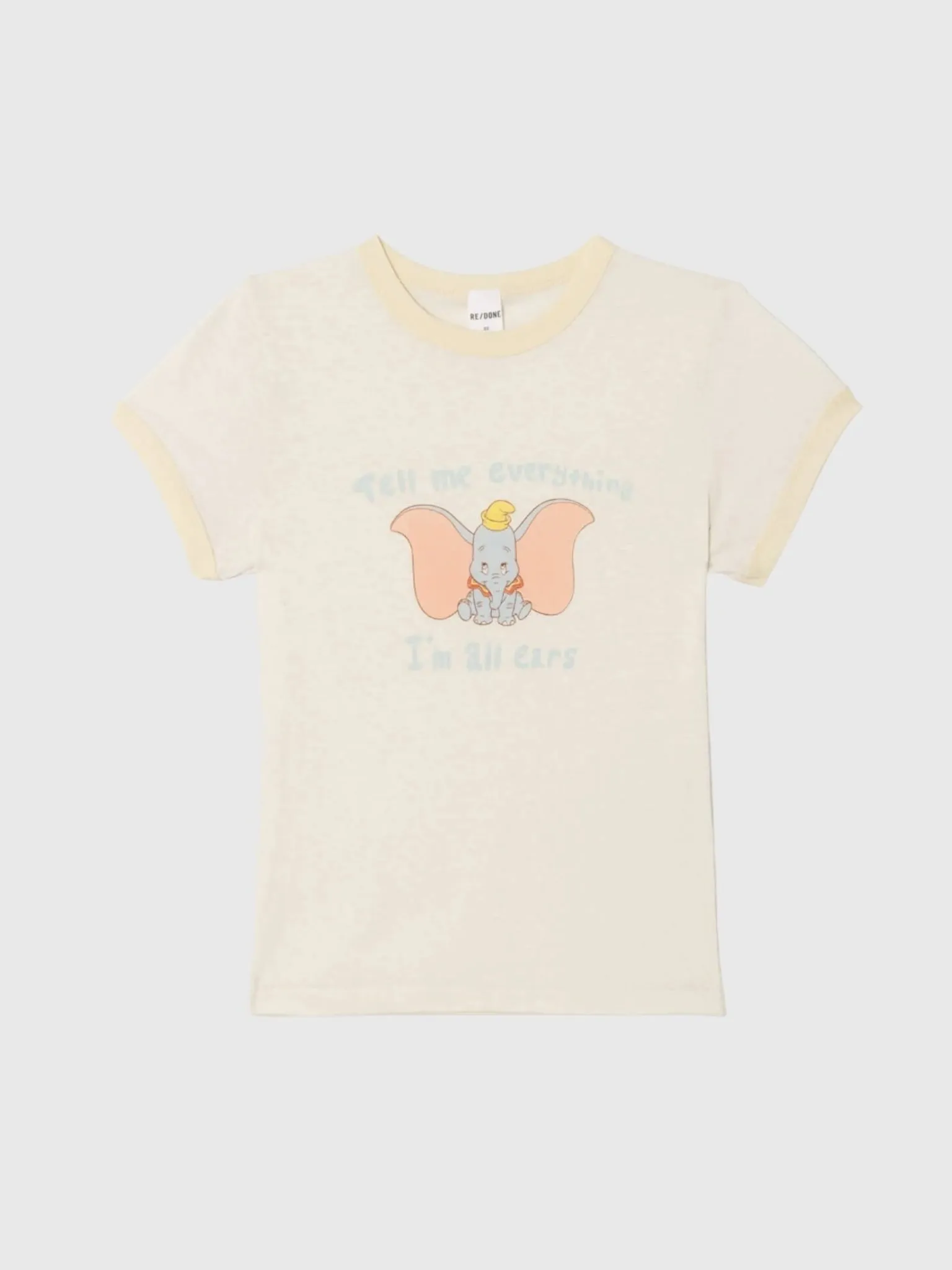 Re/Done Women's Dumbo 60s Slim Ringer Tee sold by Saint Bernard