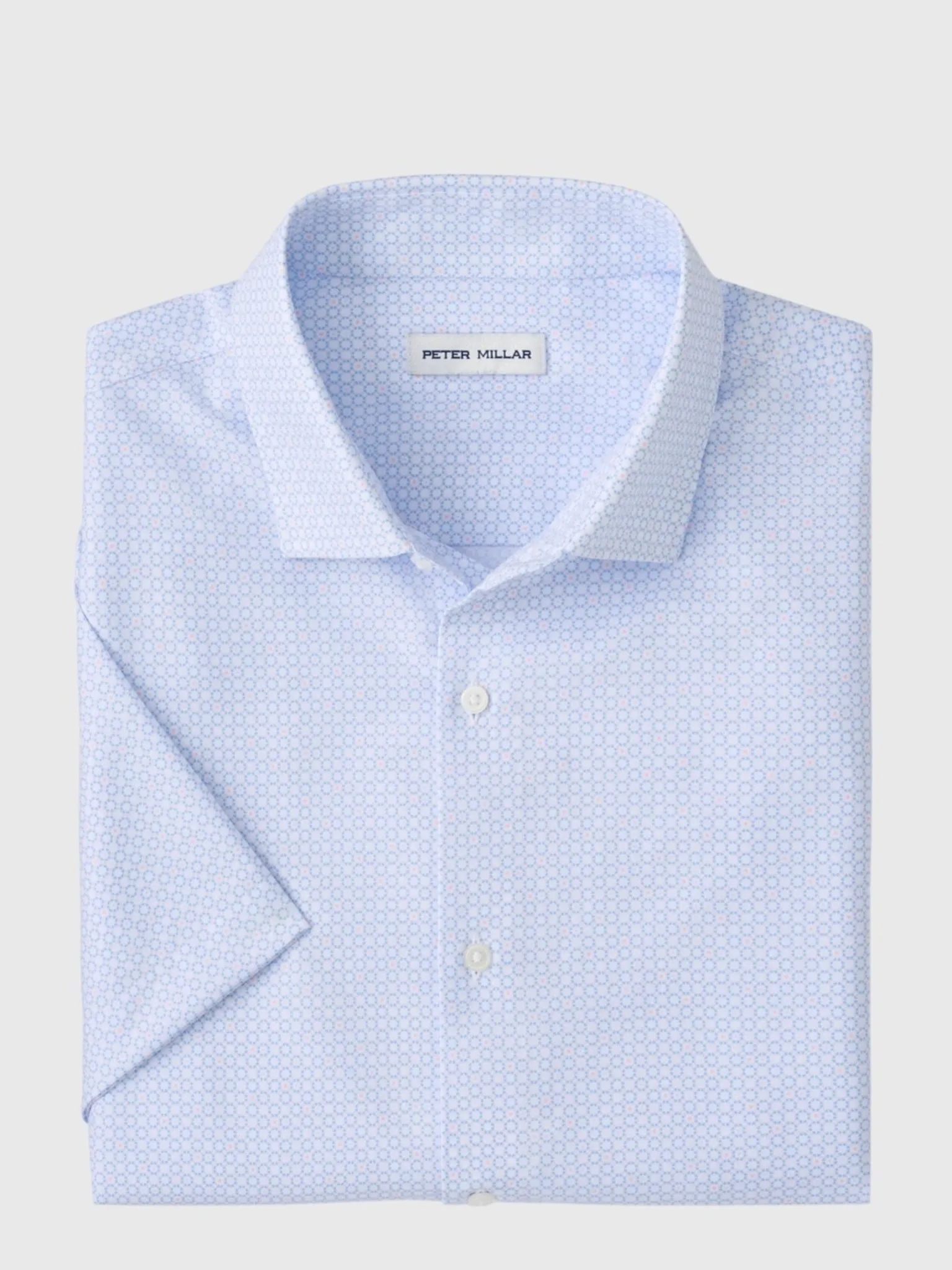 Peter Millar Crown Men's Baldwin Performance Poplin Sport Shirt sold by Saint Bernard
