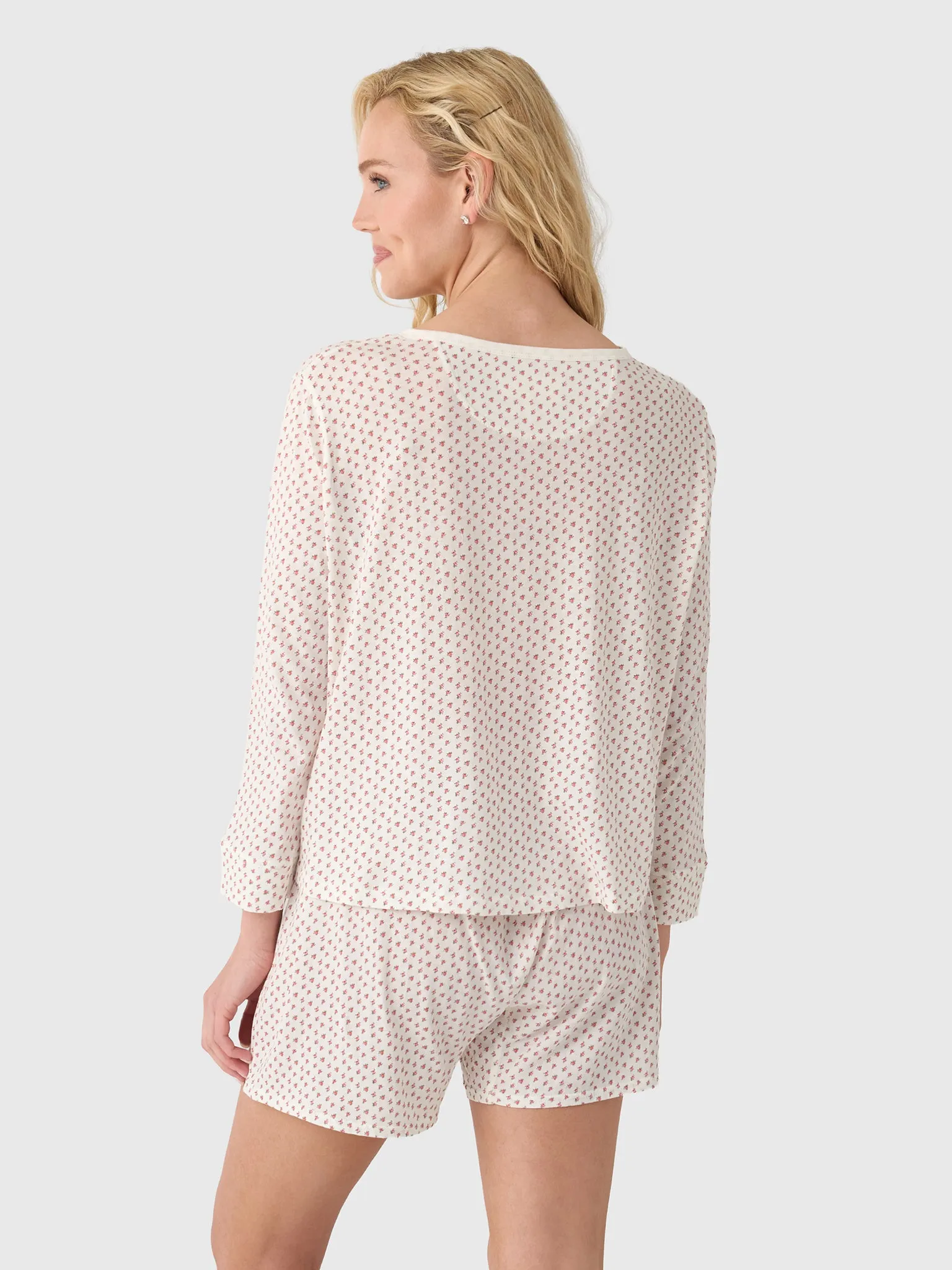 The Great Women's The Crop Sleep Henley sold by Saint Bernard product image thumbnail 4