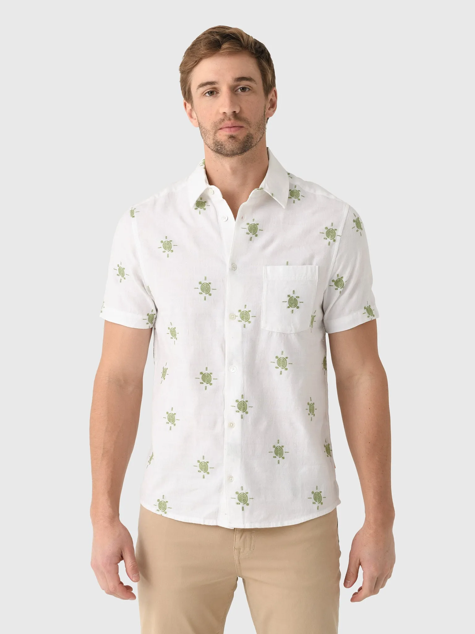 Far Afield Men's Jacquard Sun Shirt sold by Saint Bernard