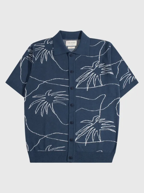 Far Afield Men's Zigger Knitted Shirt made by Far Afield