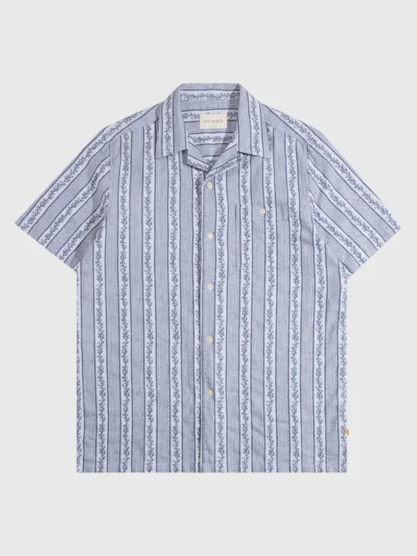 Far Afield Men's Selleck Higher Stripe Jacquard Shirt sold by Saint Bernard