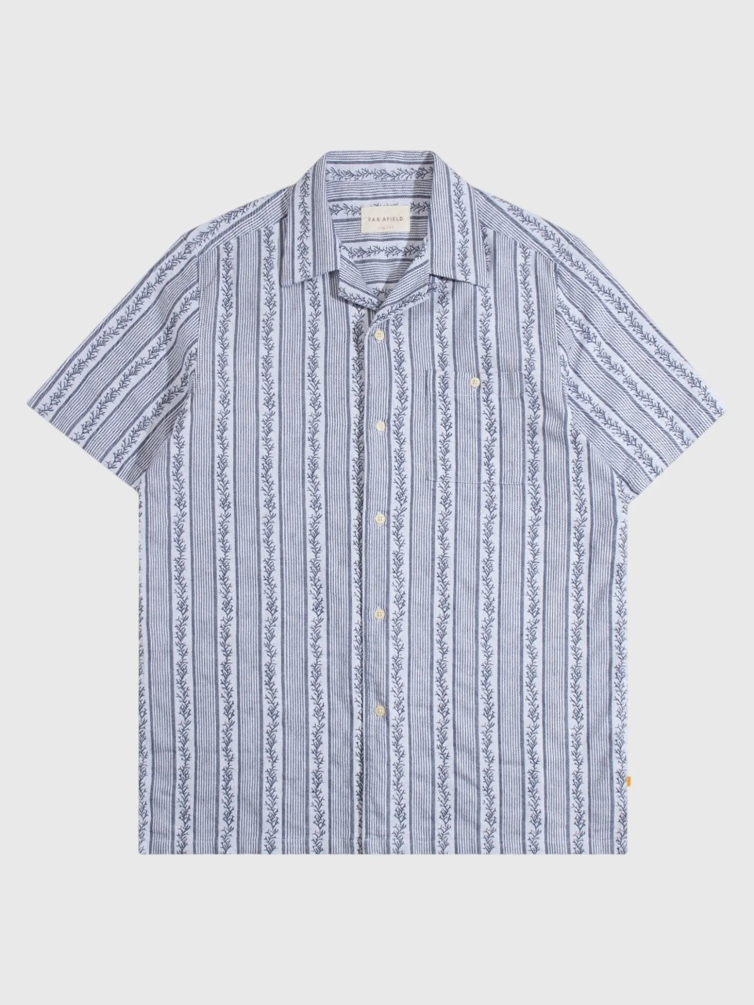 Far Afield Men's Selleck Higher Stripe Jacquard Shirt sold by Saint Bernard