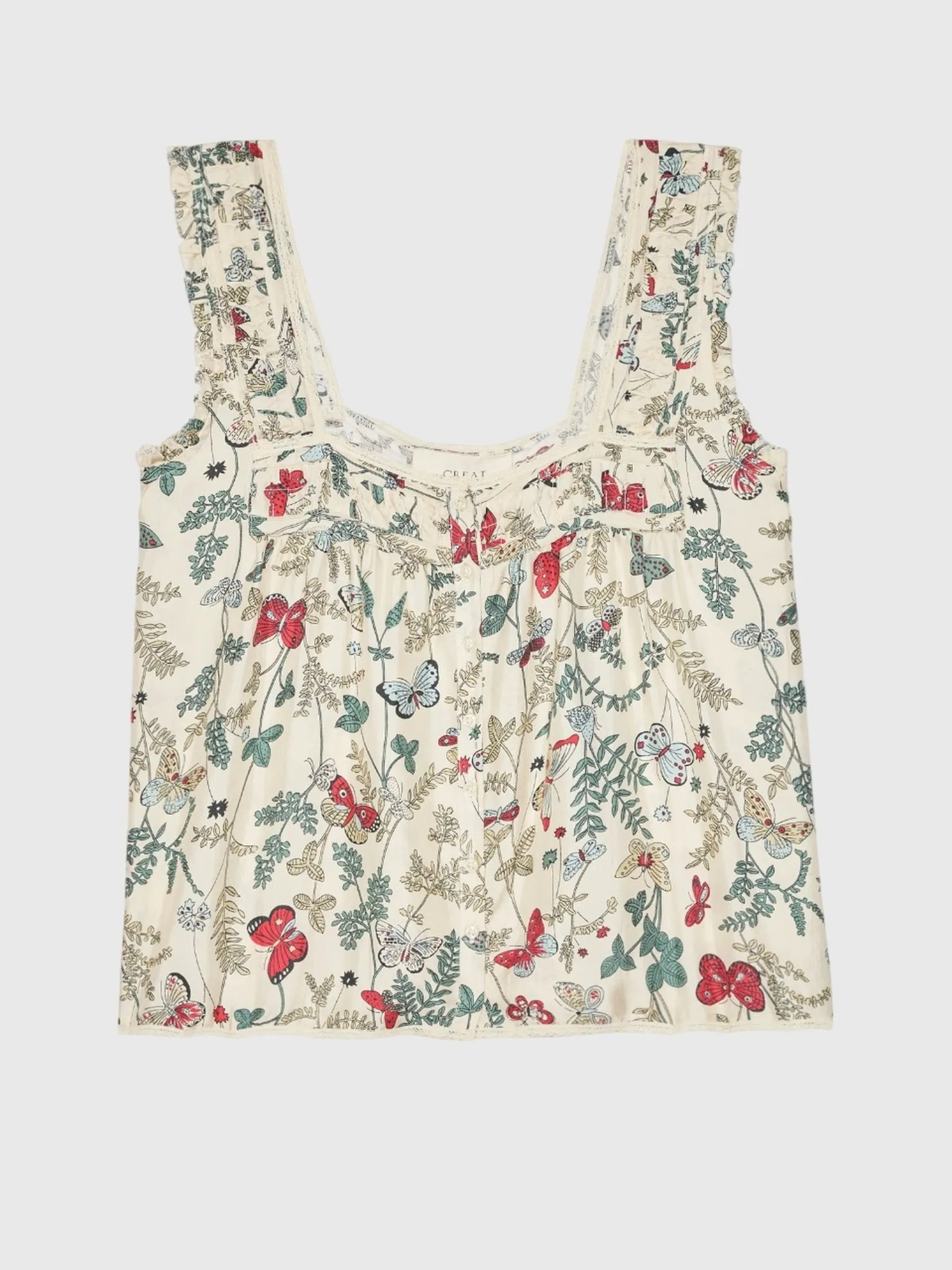 The Great Women's The Victorian Pleat Tank sold by Saint Bernard