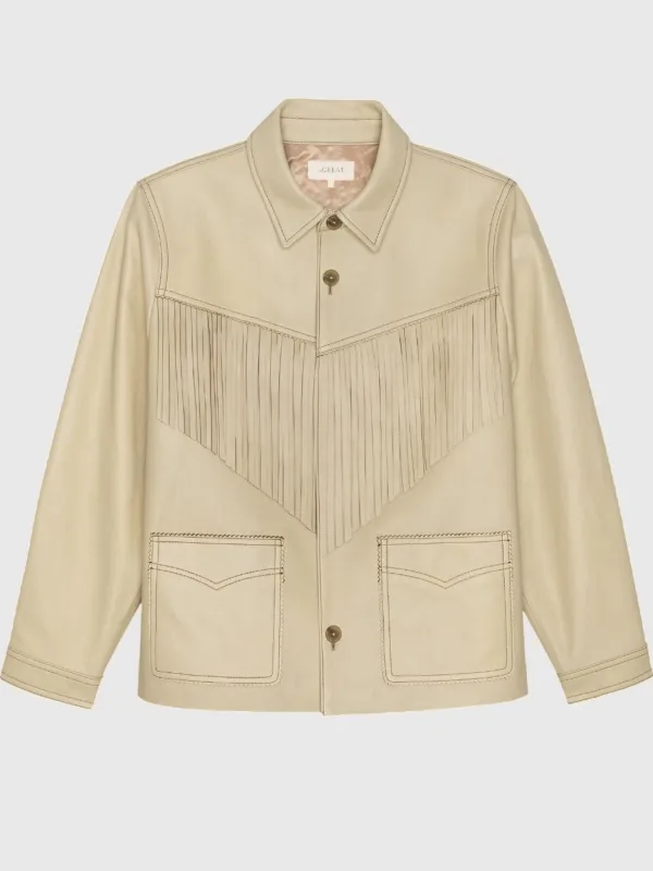 The Great Women's The Leather Fringe Jacket sold by Saint Bernard