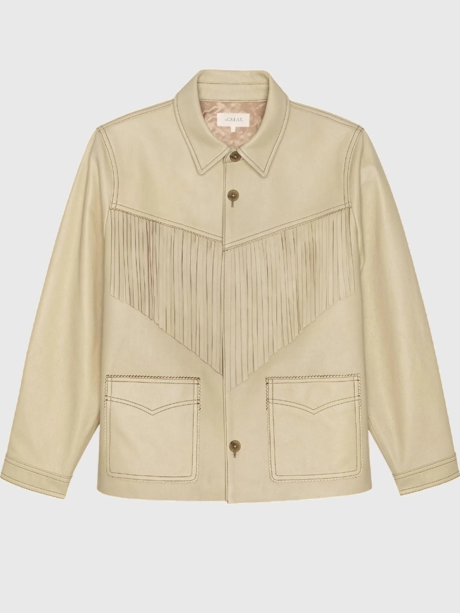 The Great Women's The Leather Fringe Jacket sold by Saint Bernard