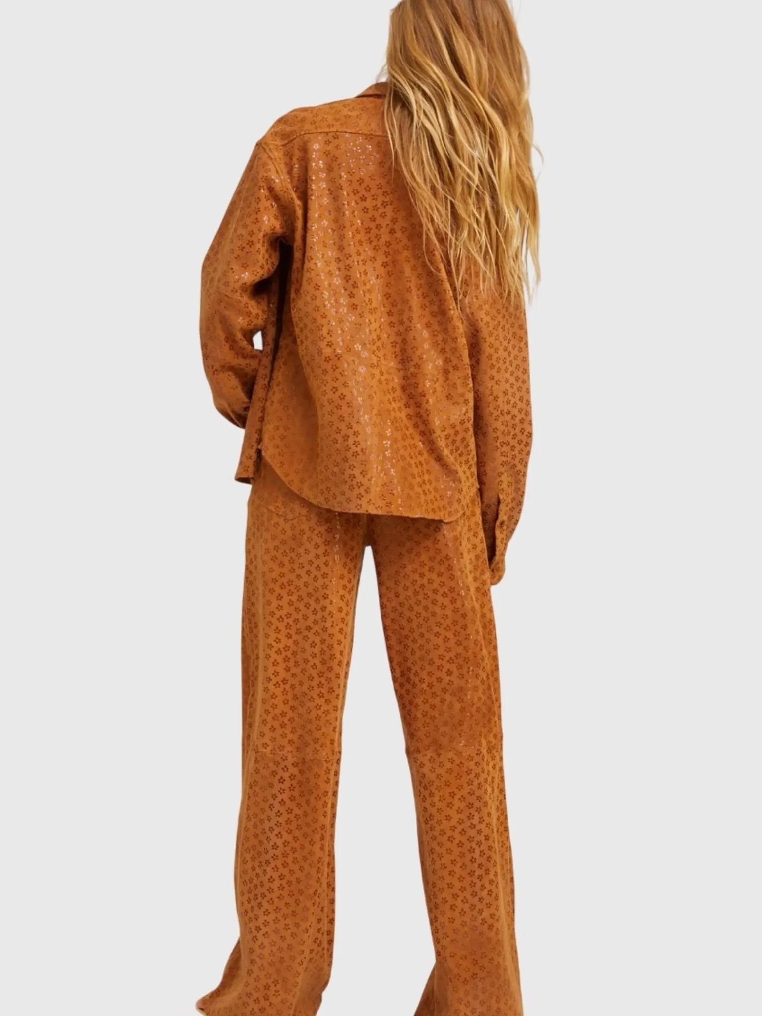 SPRWMN Women's Suede Elise Button-Down Shirt sold by Saint Bernard product image thumbnail 2