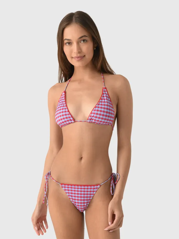 Damson Madder Women's Triangle Bikini Top made by Damson Madder