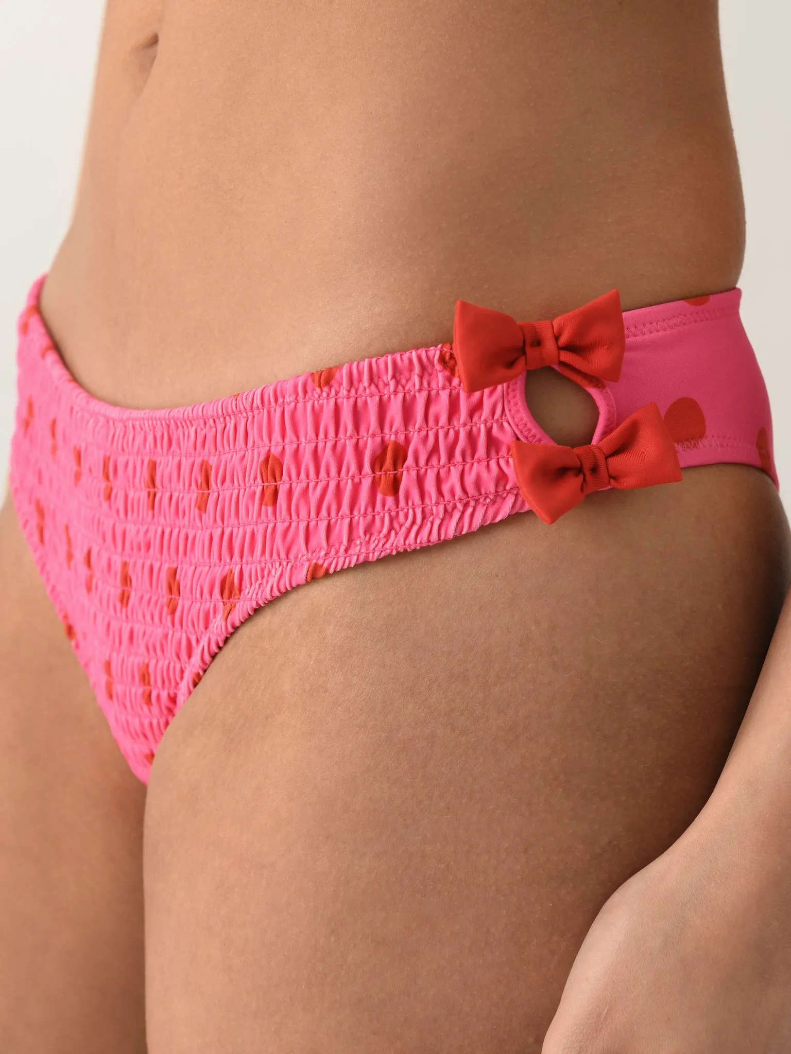 Damson Madder Women's Shirred Bow Bikini Bottom sold by Saint Bernard product image thumbnail 5