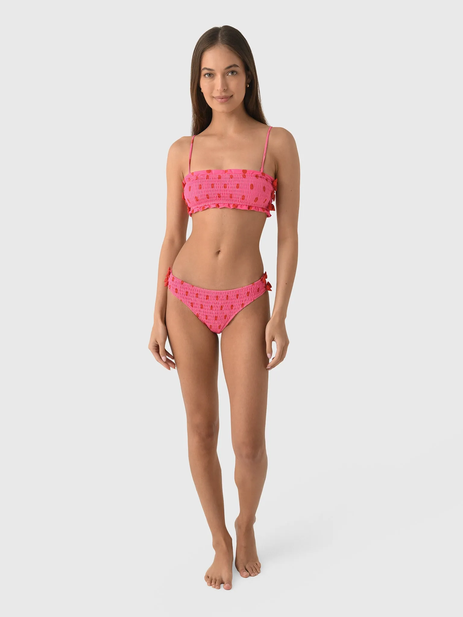 Damson Madder Women's Shirred Bow Bikini Bottom sold by Saint Bernard product image thumbnail 2