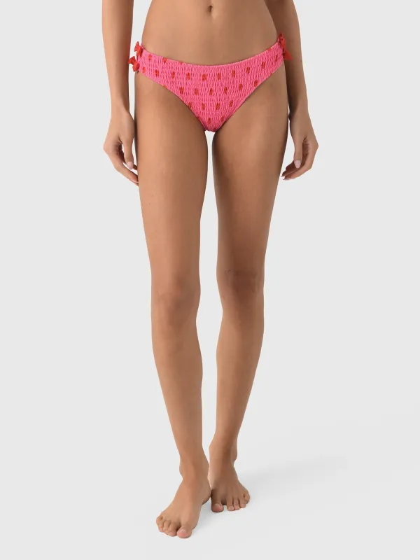 Damson Madder Women's Shirred Bow Bikini Bottom made by Damson Madder