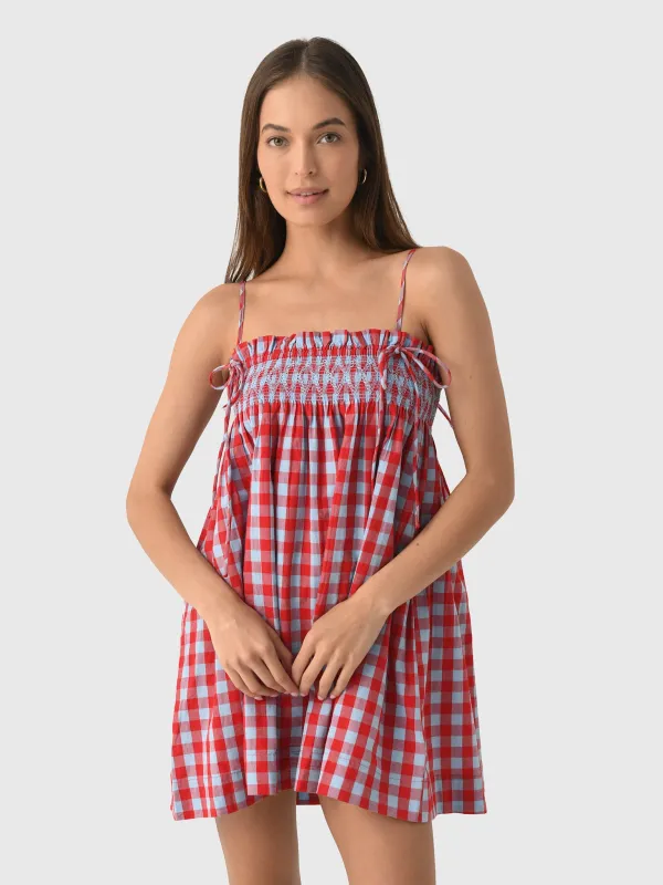 Damson Madder Women's Lilo Mini Dress sold by Saint Bernard