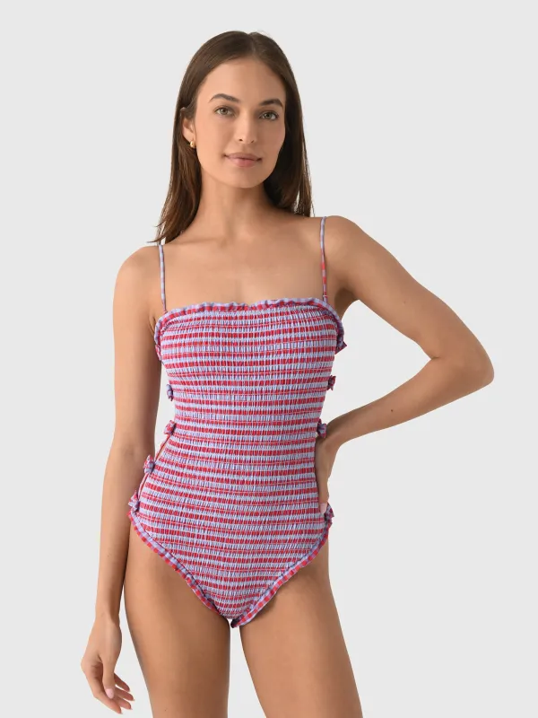 Damson Madder Women's Betty One-Piece Swimsuit sold by Saint Bernard