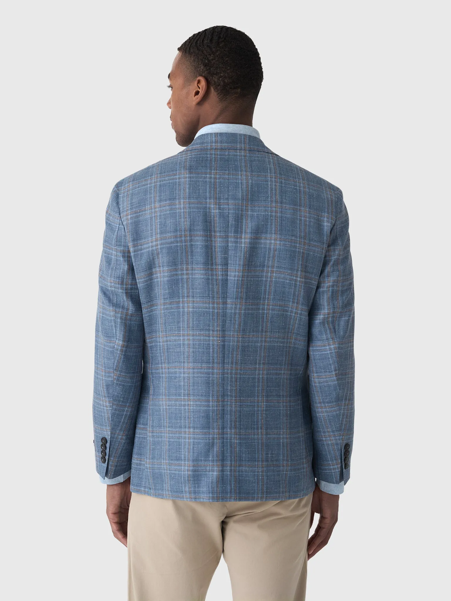 Peter Millar Crown Crafted Men's Hertford Plaid Soft Jacket sold by Saint Bernard product image thumbnail 4
