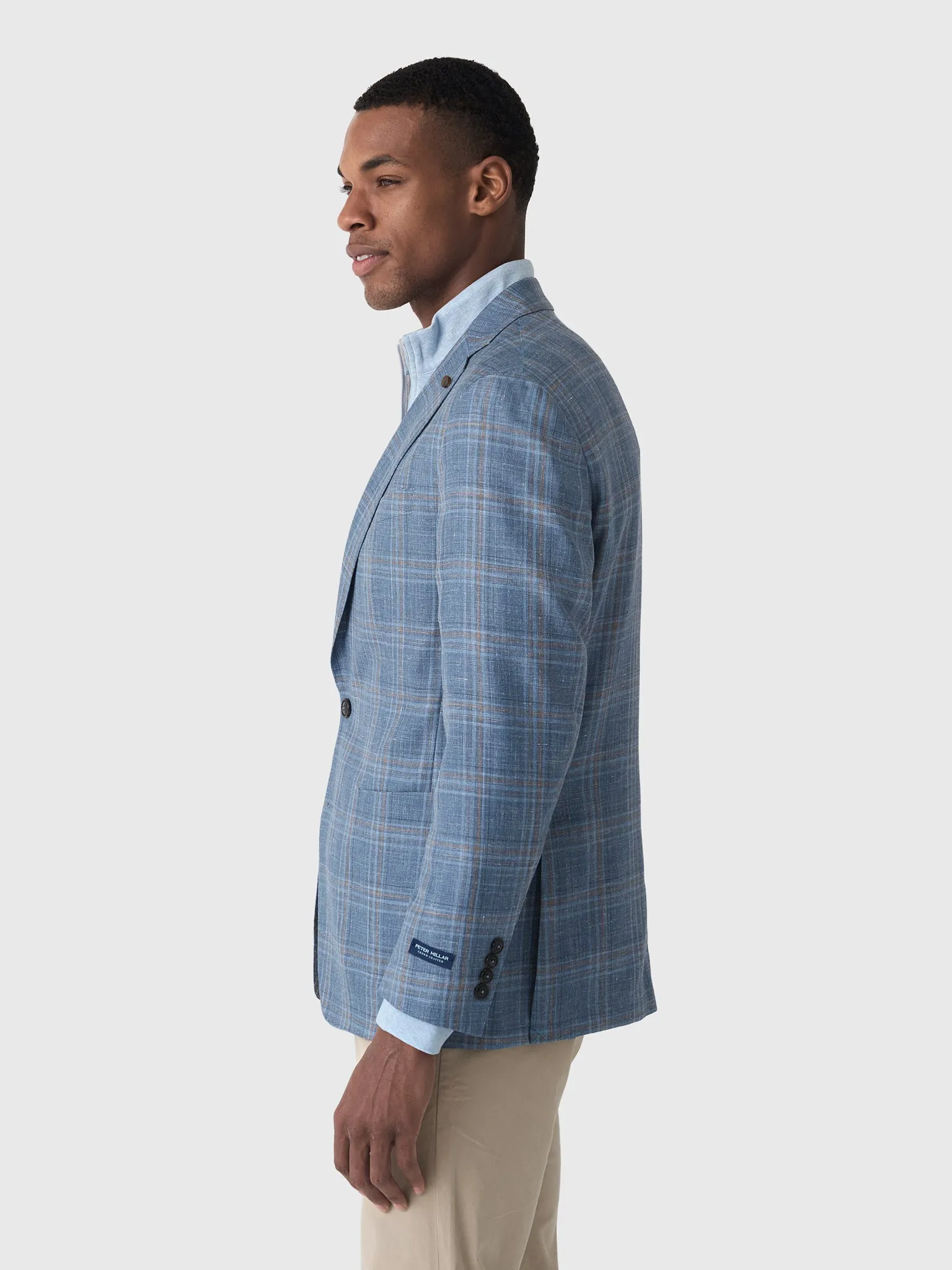 Peter Millar Crown Crafted Men's Hertford Plaid Soft Jacket sold by Saint Bernard product image thumbnail 3