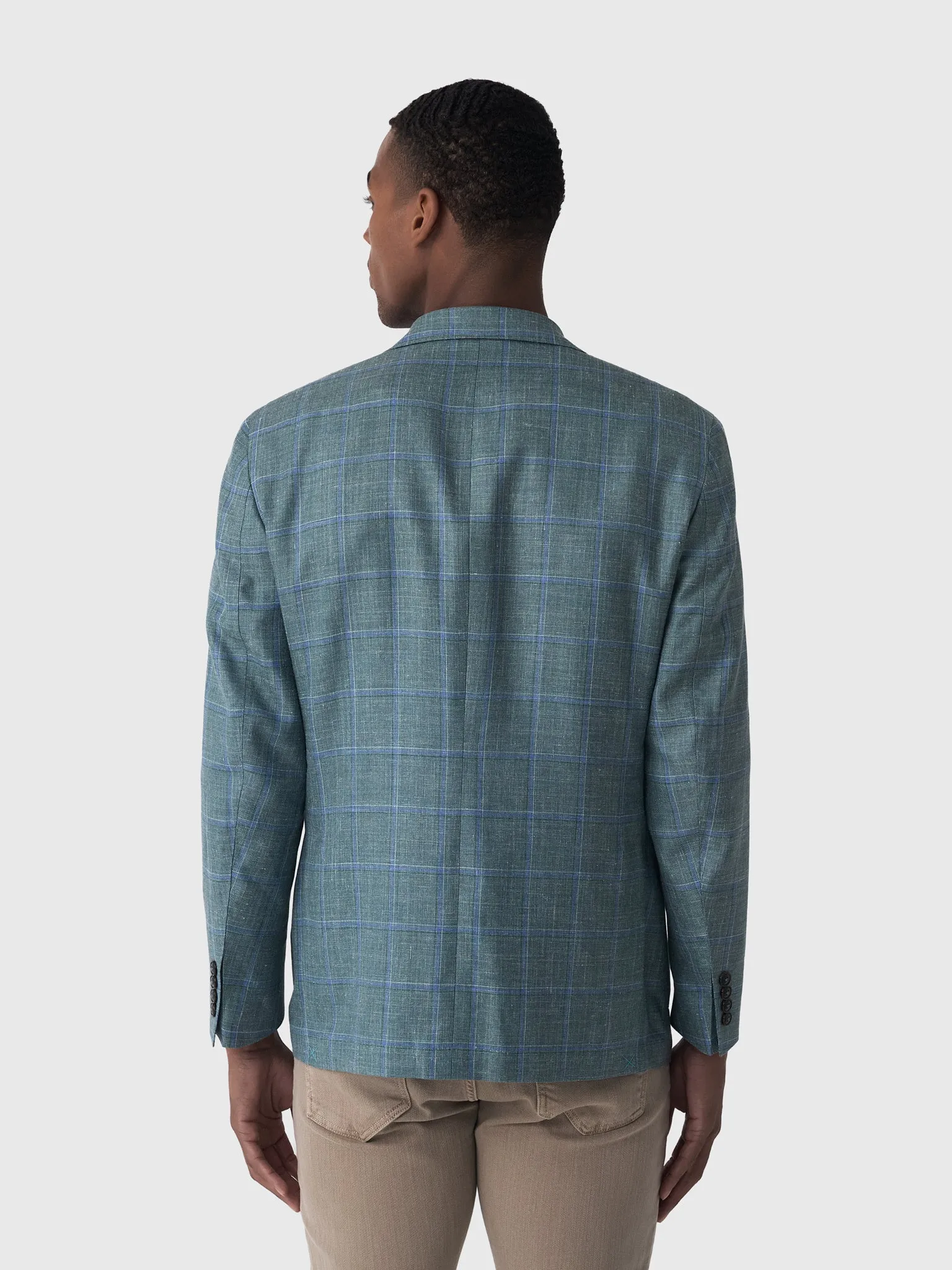 Peter Millar Crown Crafted Men's Salisbury Windowpane Soft Jacket sold by Saint Bernard product image thumbnail 4