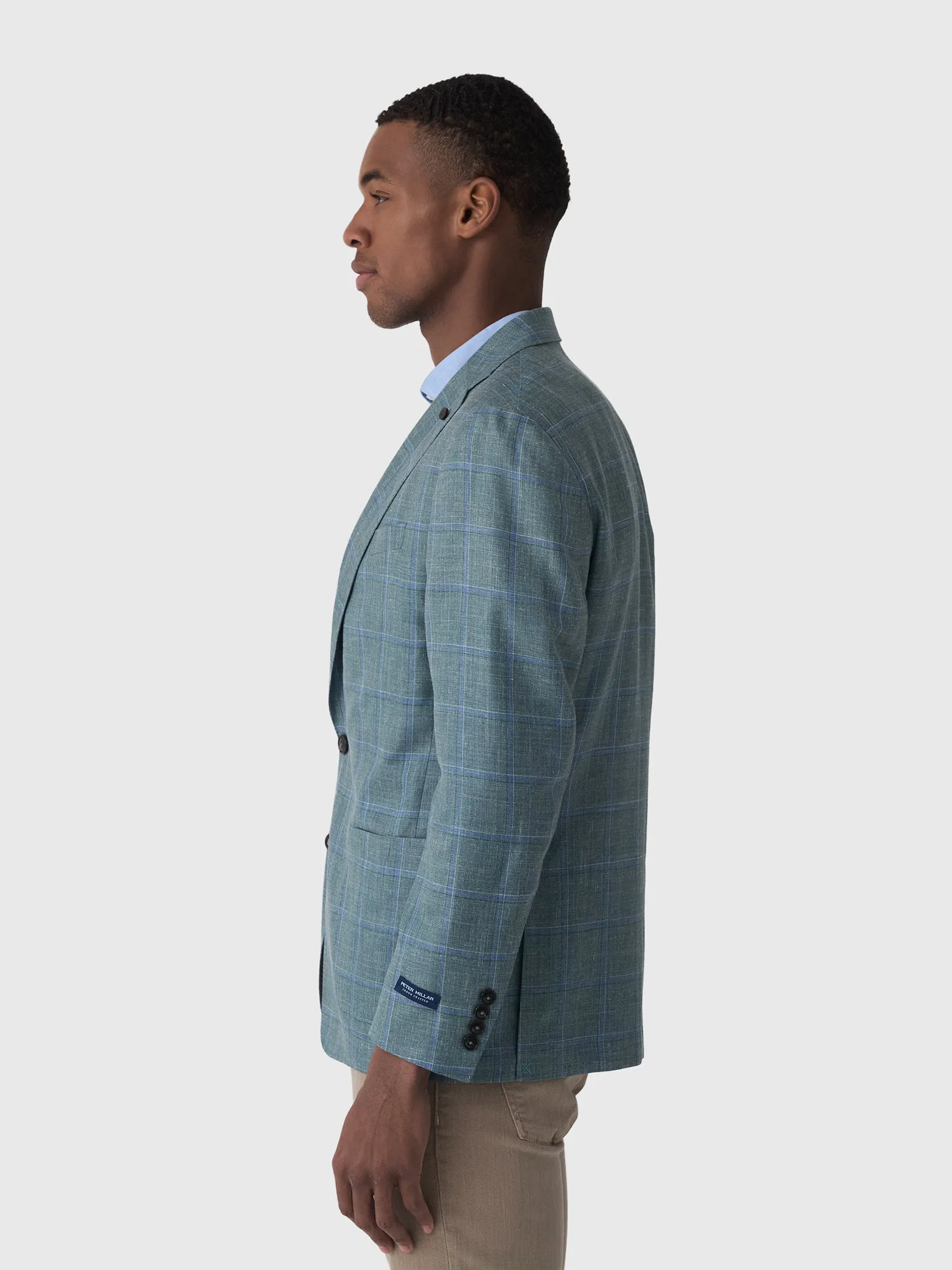 Peter Millar Crown Crafted Men's Salisbury Windowpane Soft Jacket sold by Saint Bernard product image thumbnail 3