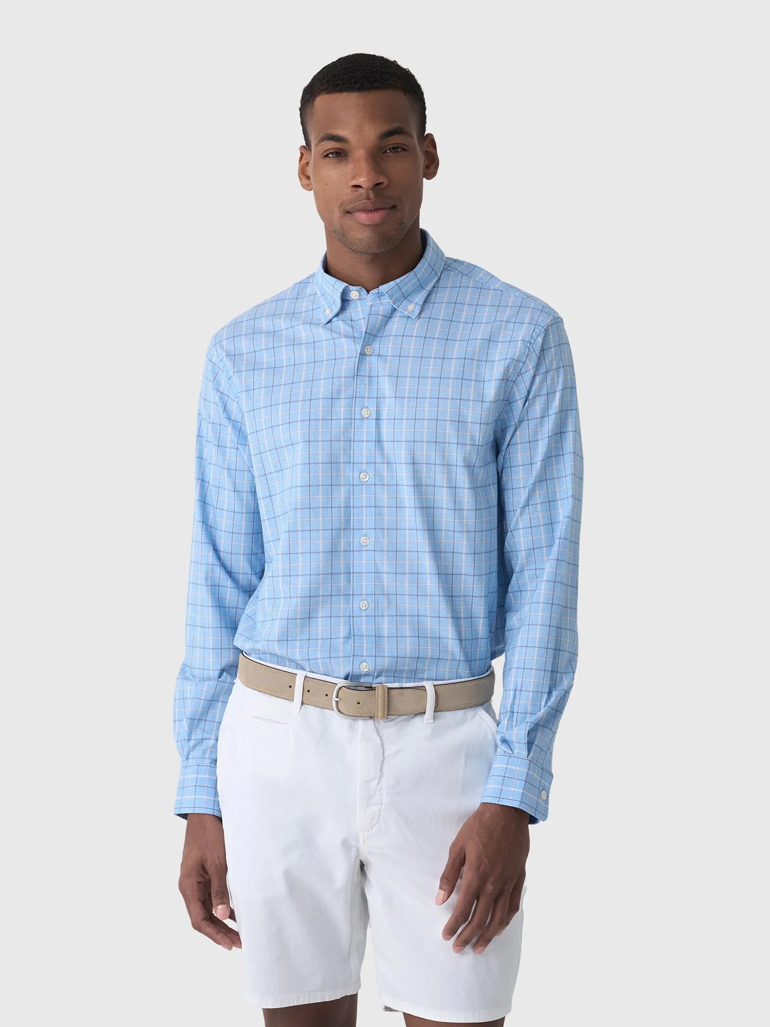 Johnnie-O Men's Miramont Everyday Performance Button-Down Shirt sold by Saint Bernard