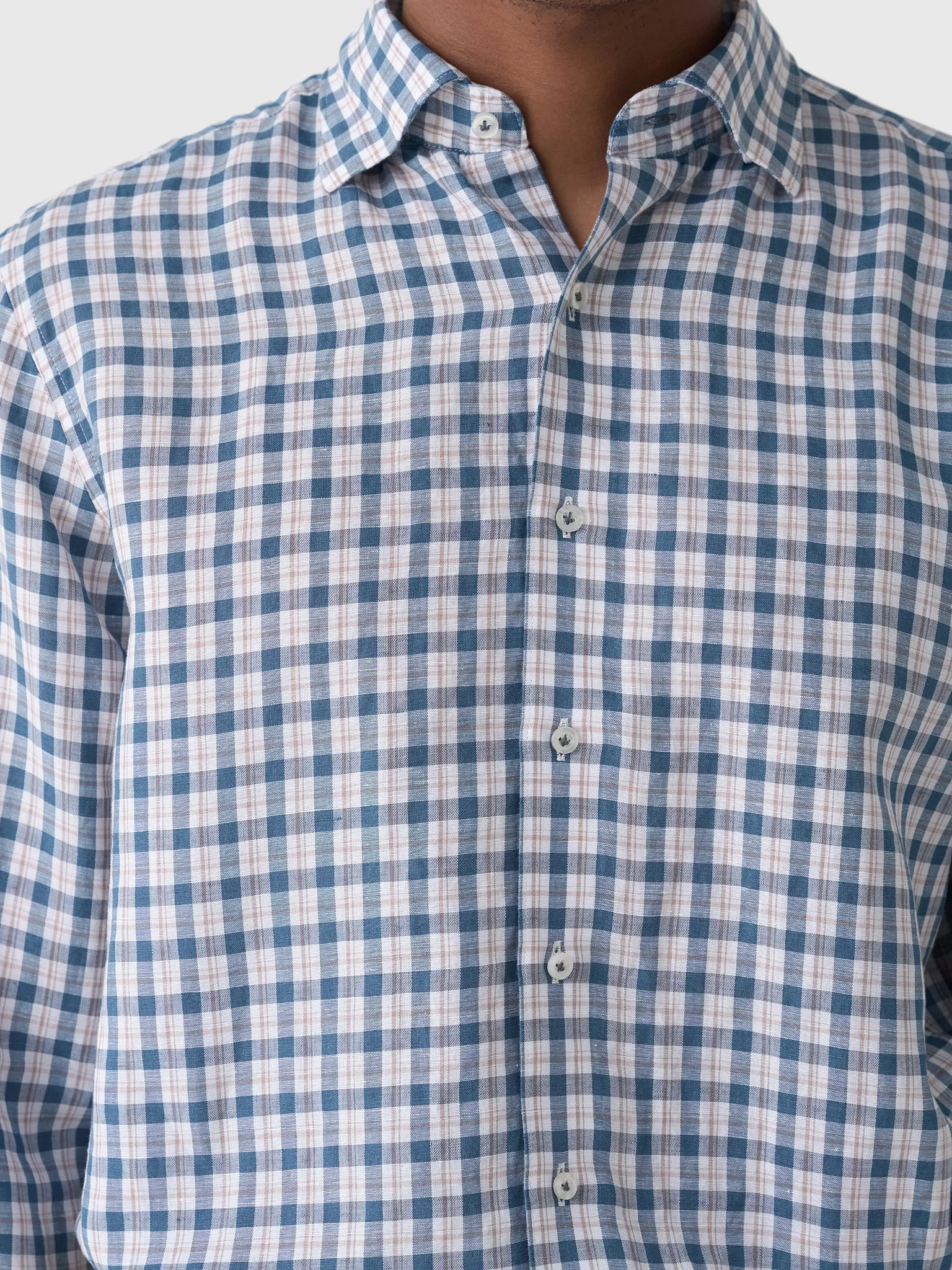 Johnnie-O Men's Tad Top Shelf Linen Button-Down Shirt sold by Saint Bernard product image thumbnail 5