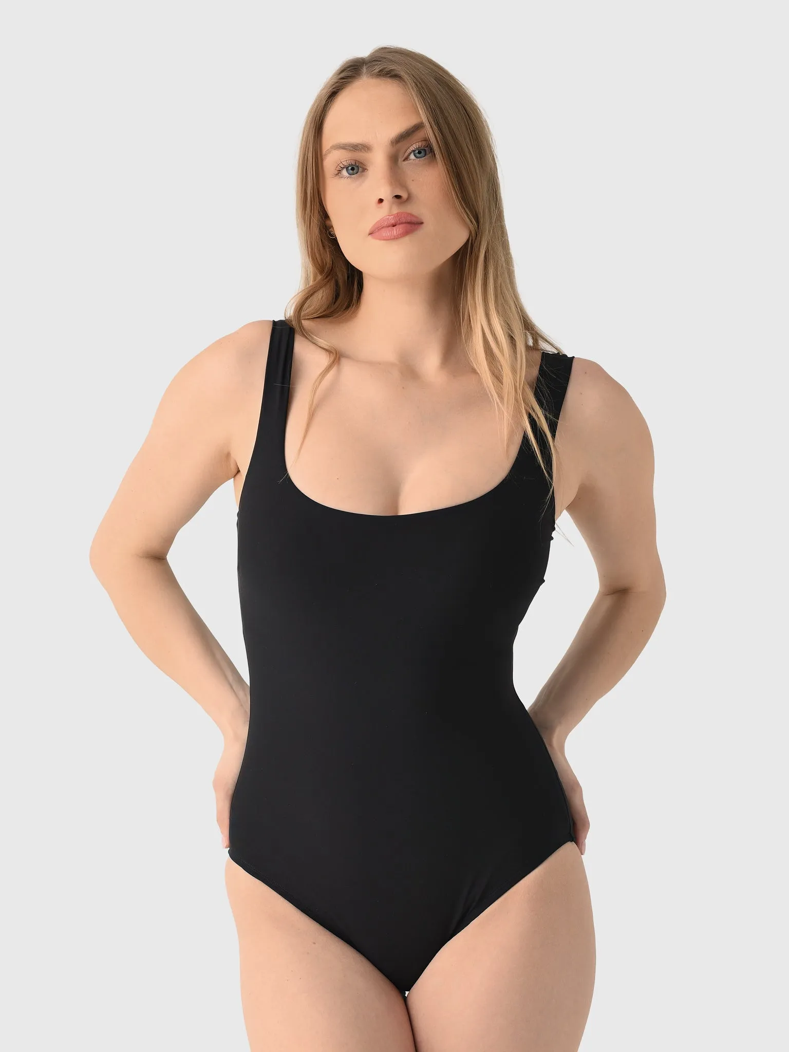 Stylest Women's DreamSculpt Square Neck One-Piece Swimsuit sold by Saint Bernard product image thumbnail 3