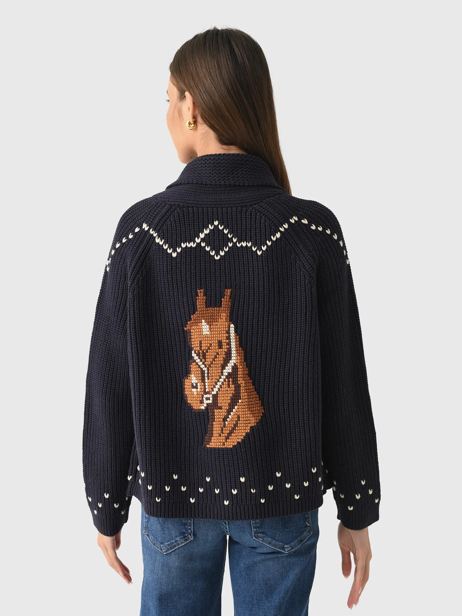 The Great Women's The Horse Lodge Cardigan sold by Saint Bernard product image thumbnail 4