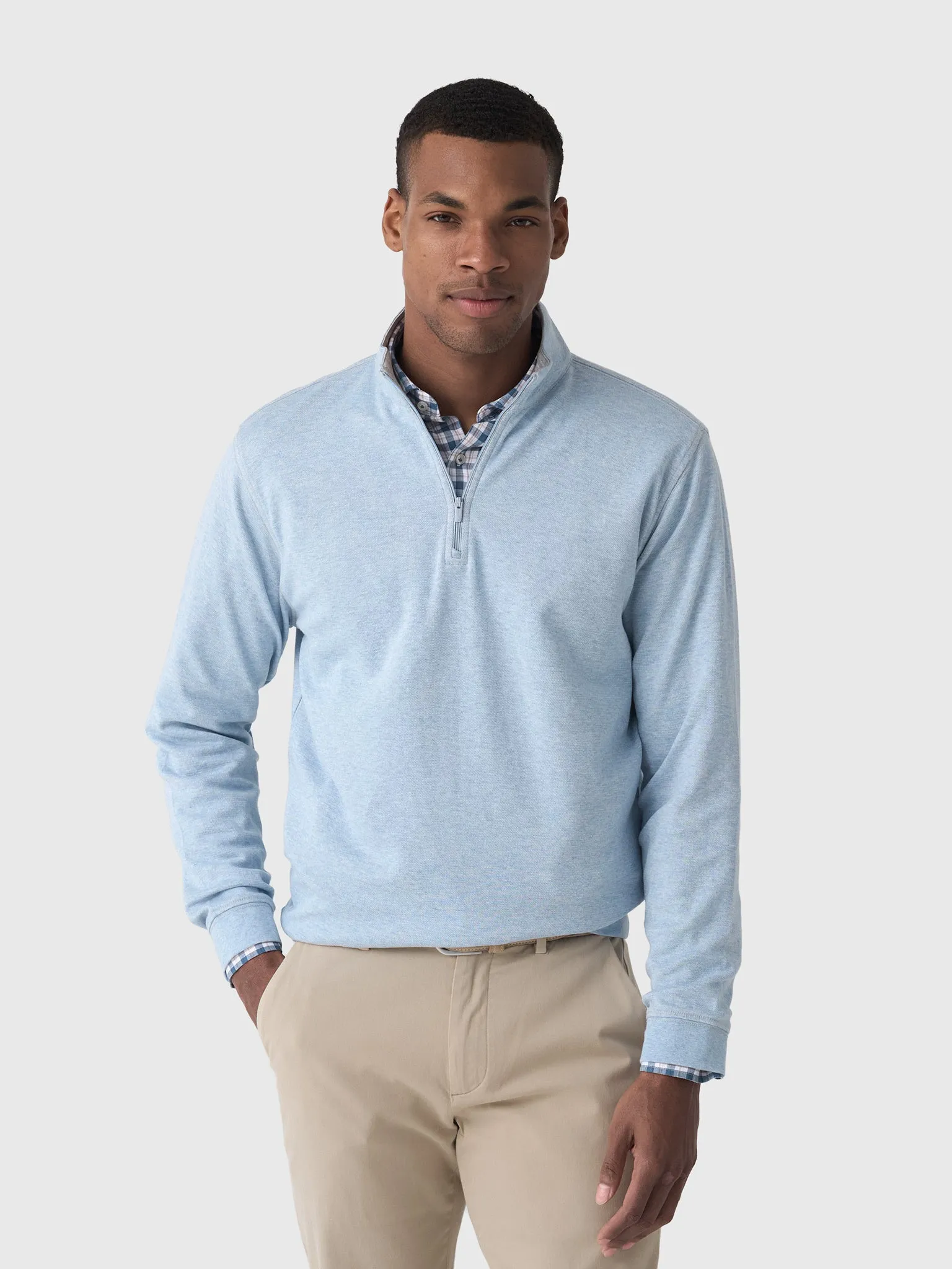 Johnnie-O Men's Hanks "Lightweight Sully" Quarter-Zip Pullover sold by Saint Bernard