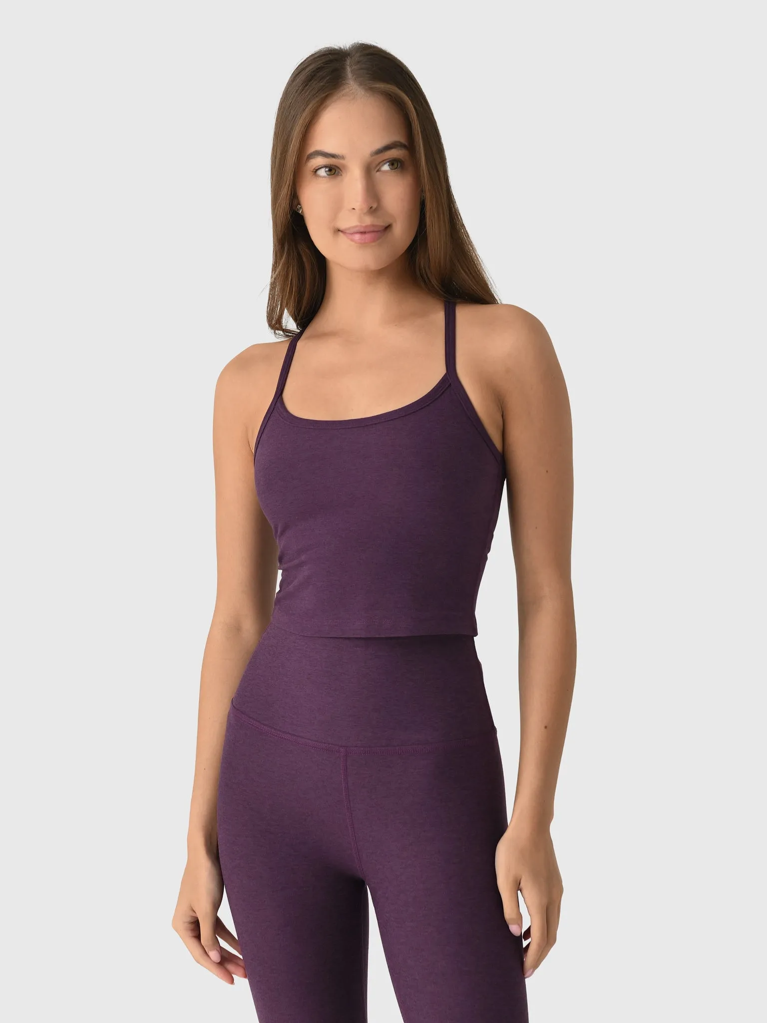 Beyond Yoga Women's Spacedye Slim Racerback Cropped Tank sold by Saint Bernard