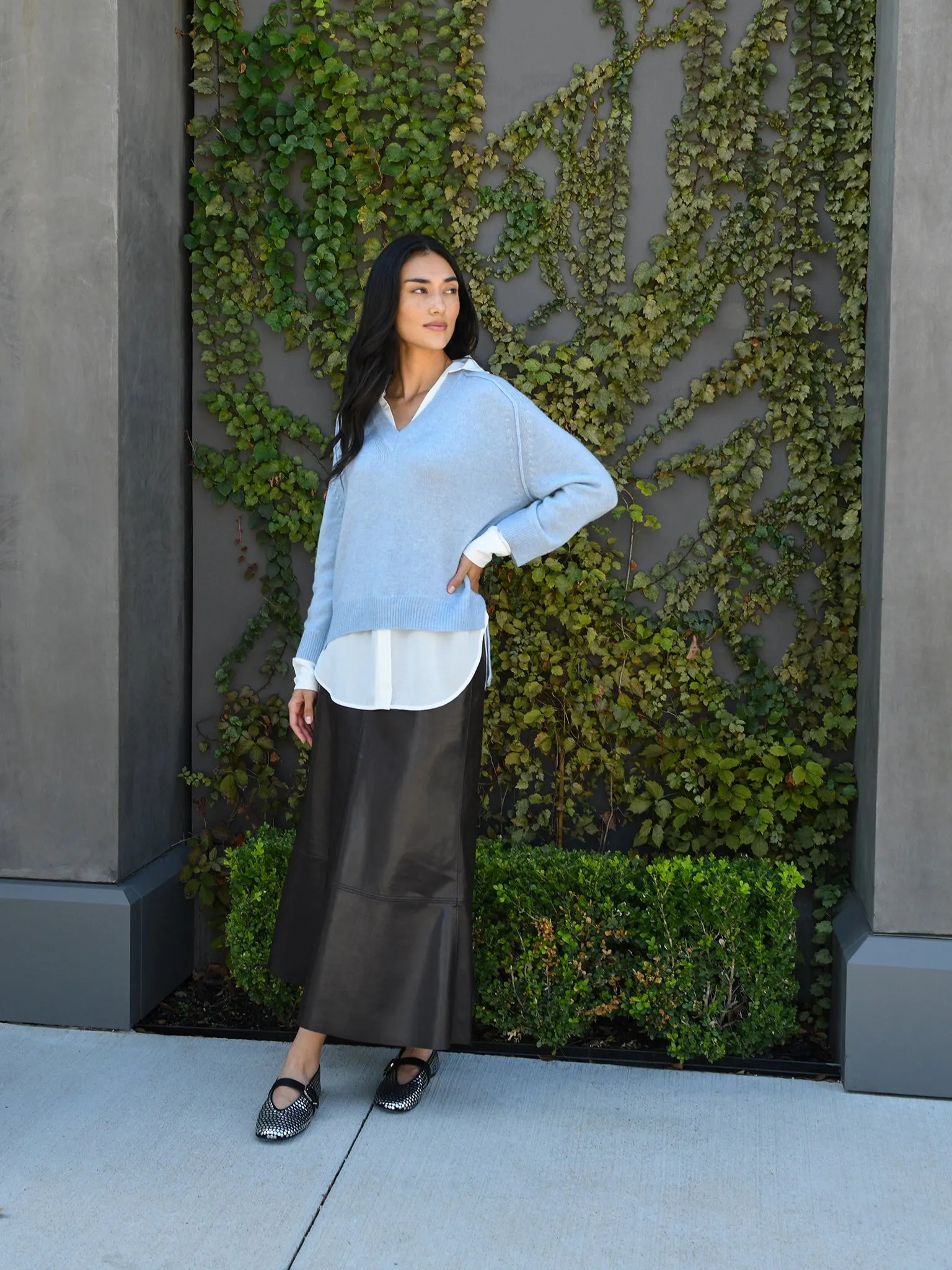 Brochu Walker Women's The Looker Layered V-Neck sold by Saint Bernard product image thumbnail 4