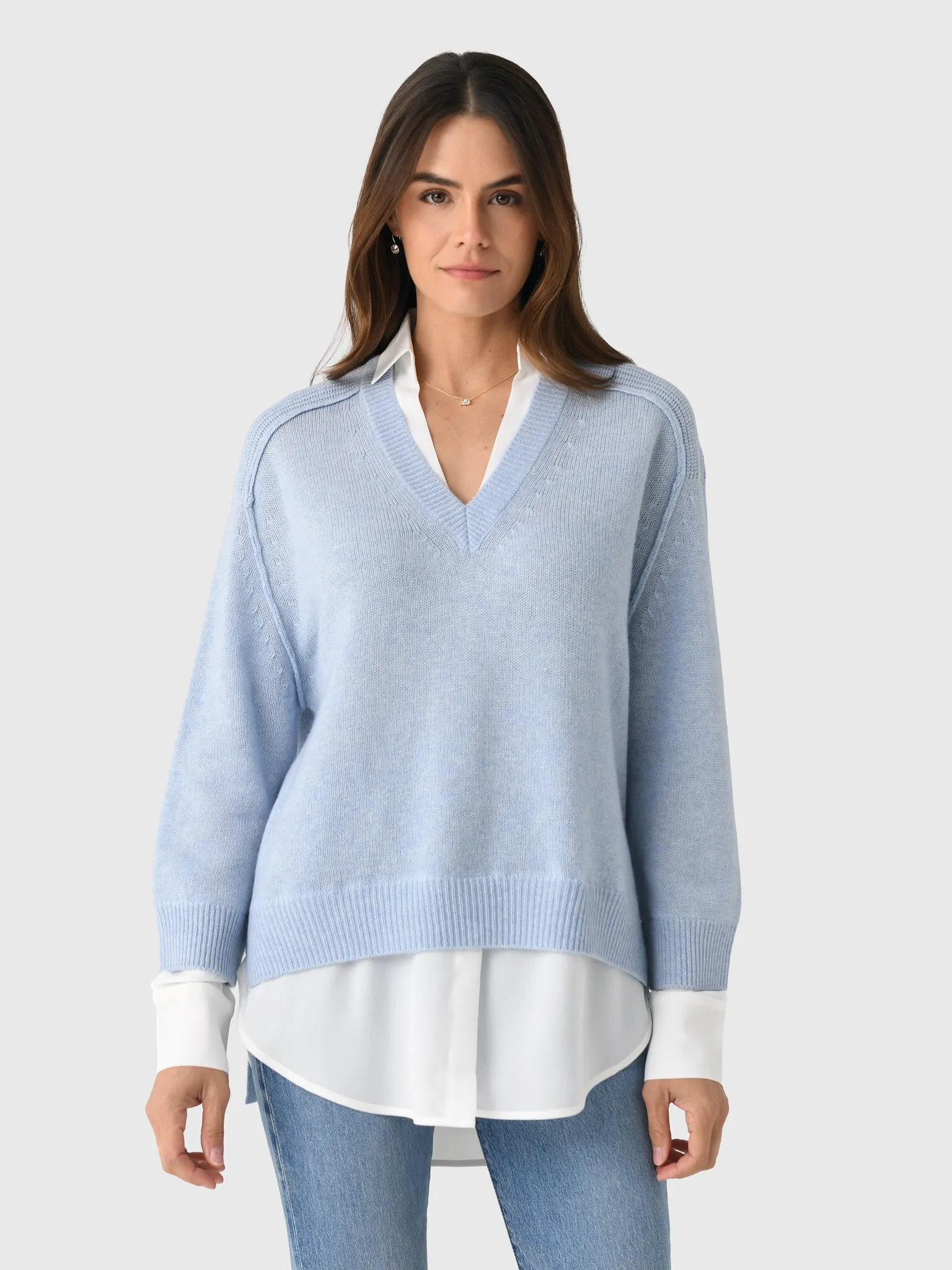 Brochu Walker Women's The Looker Layered V-Neck sold by Saint Bernard