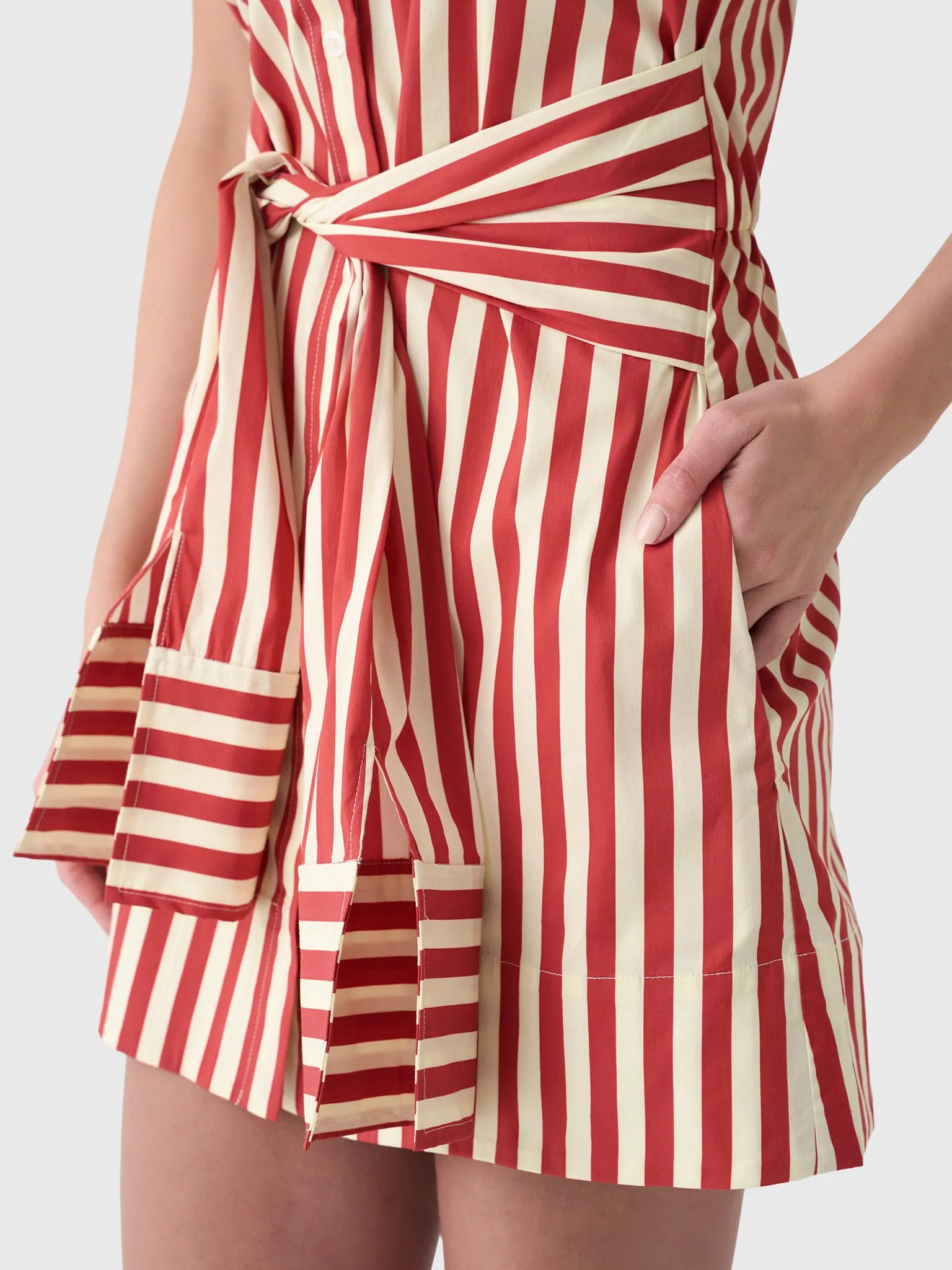 Simon Miller Women's Inna Sleeveless Poplin Mini Dress sold by Saint Bernard product image thumbnail 5