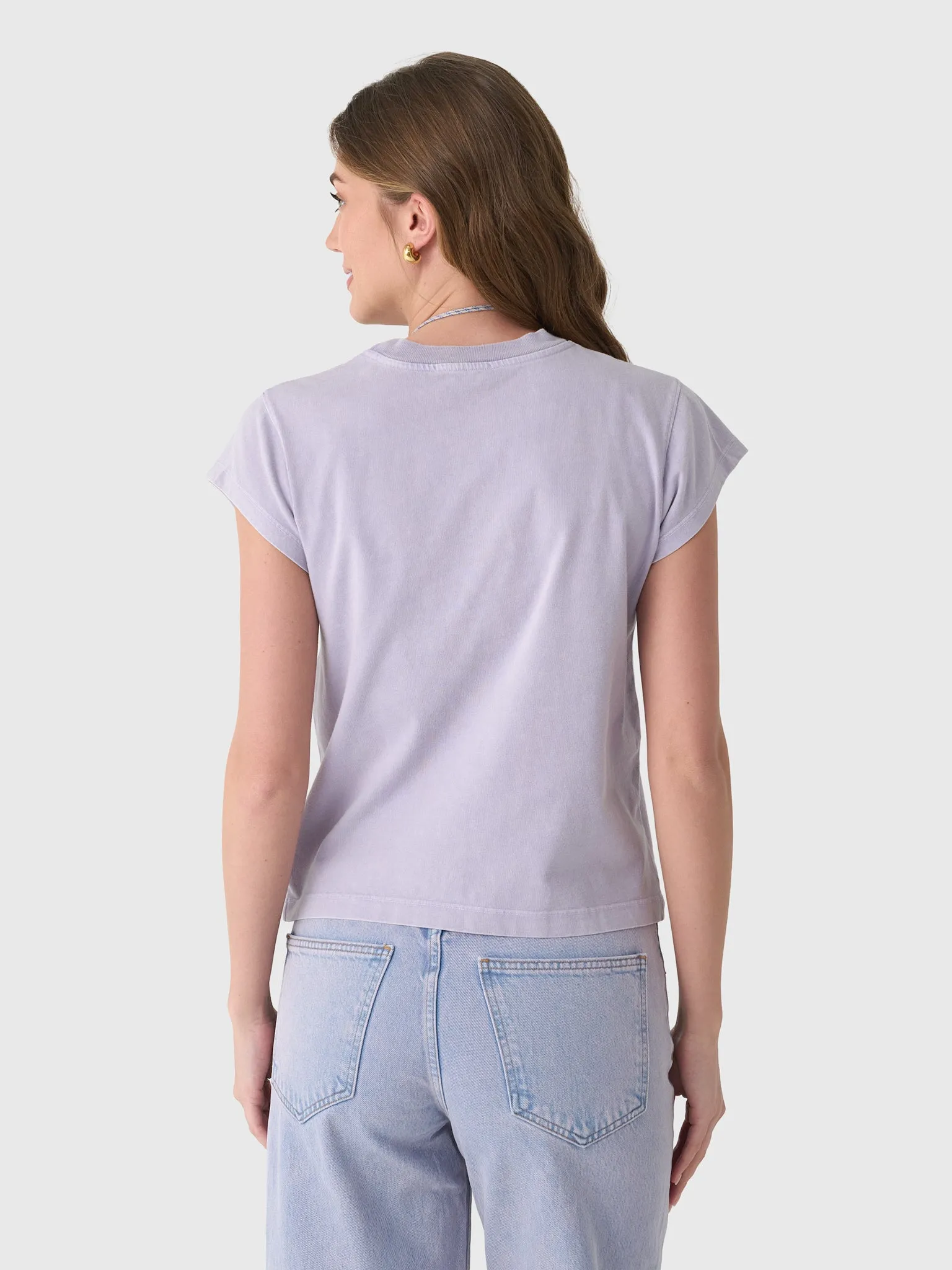 Agolde Women's Long Line Bryce Cap Sleeve Tee sold by Saint Bernard product image thumbnail 4