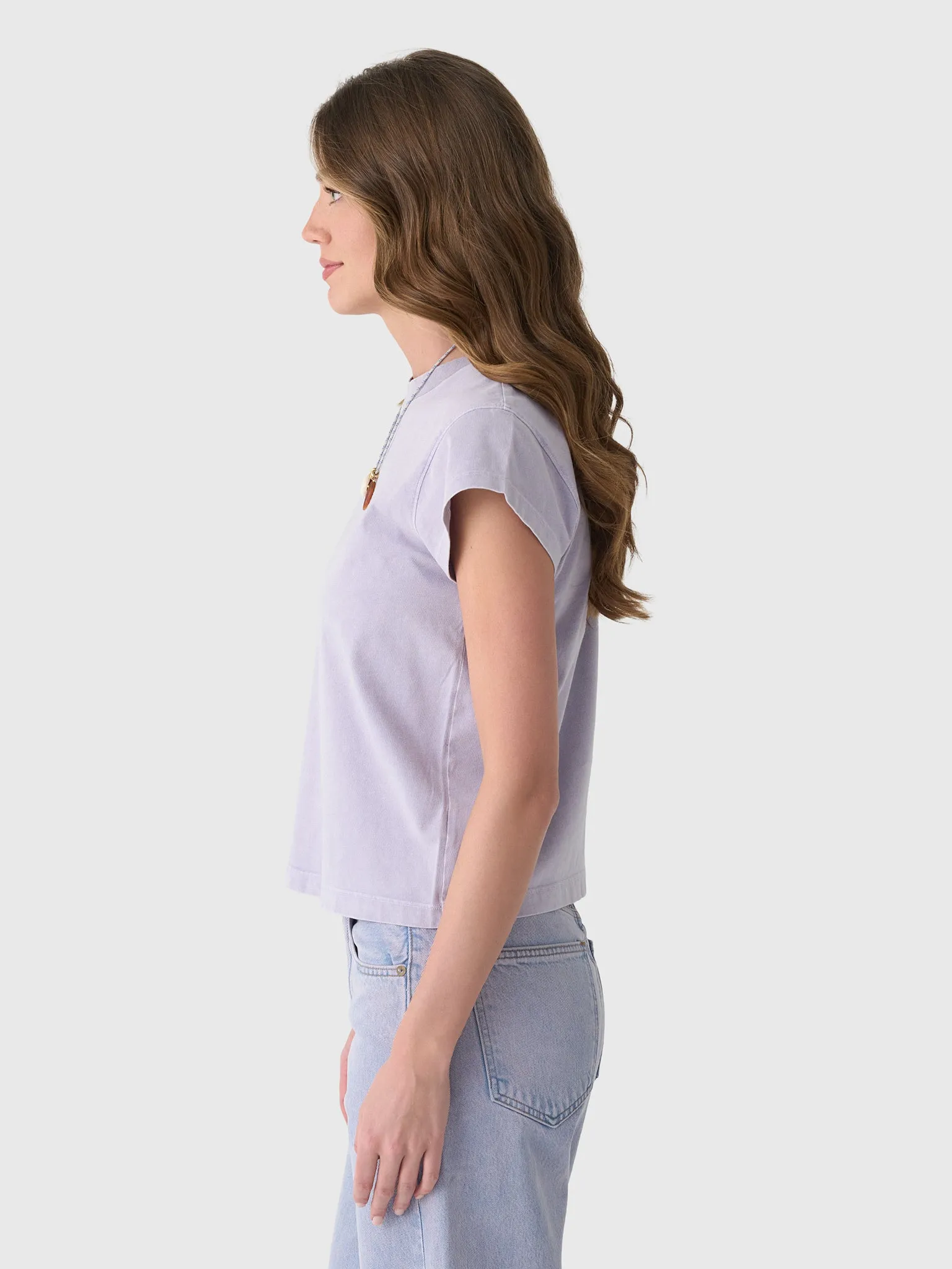 Agolde Women's Long Line Bryce Cap Sleeve Tee sold by Saint Bernard product image thumbnail 3
