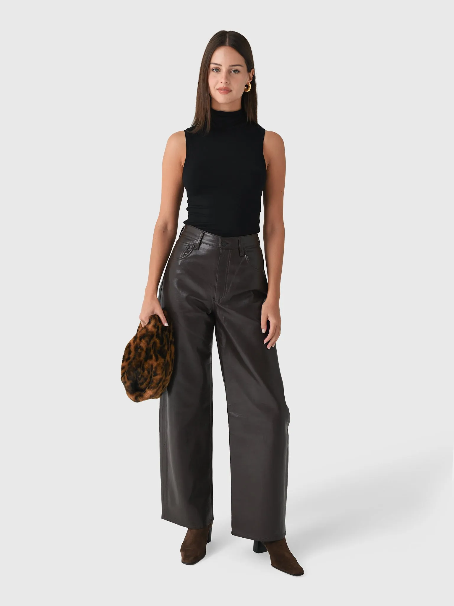 Citizens Of Humanity Women's Ayla Baggy Leather Pant sold by Saint Bernard
