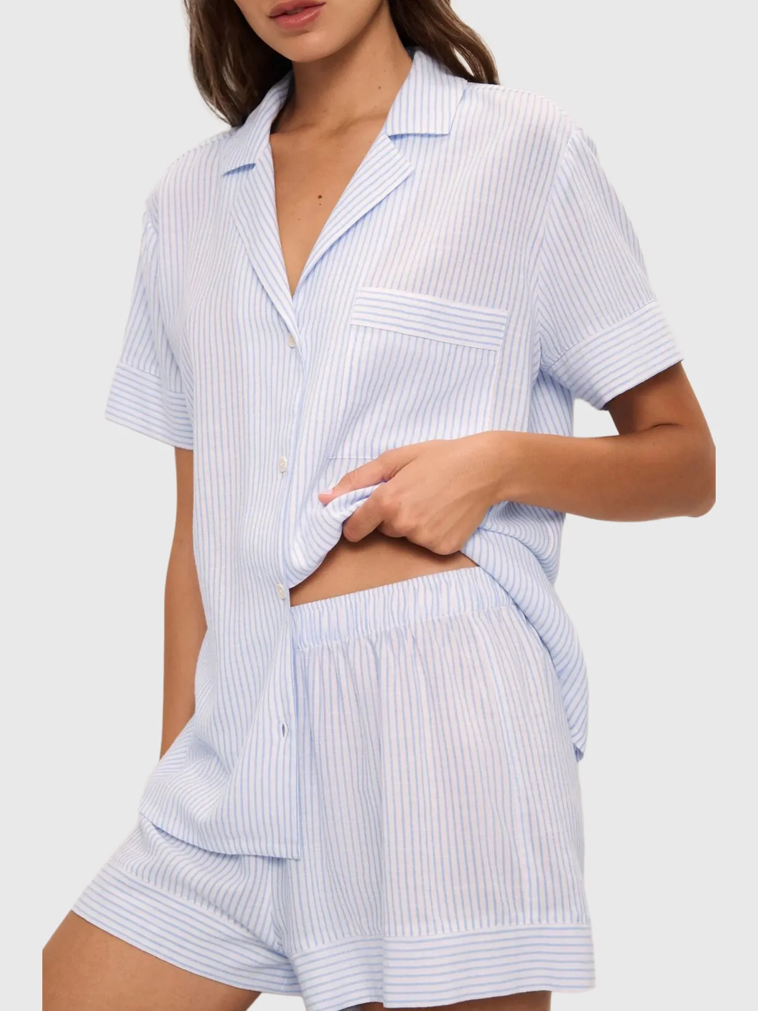 Eberjey Women's Nautico Shortie Short Pajama Set sold by Saint Bernard product image thumbnail 3