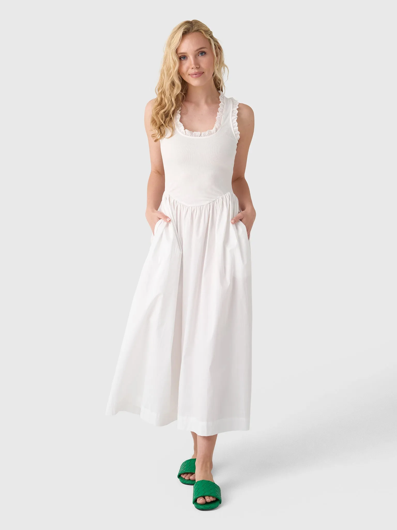 Roame Women's Lucy Rib Maxi Dress sold by Saint Bernard