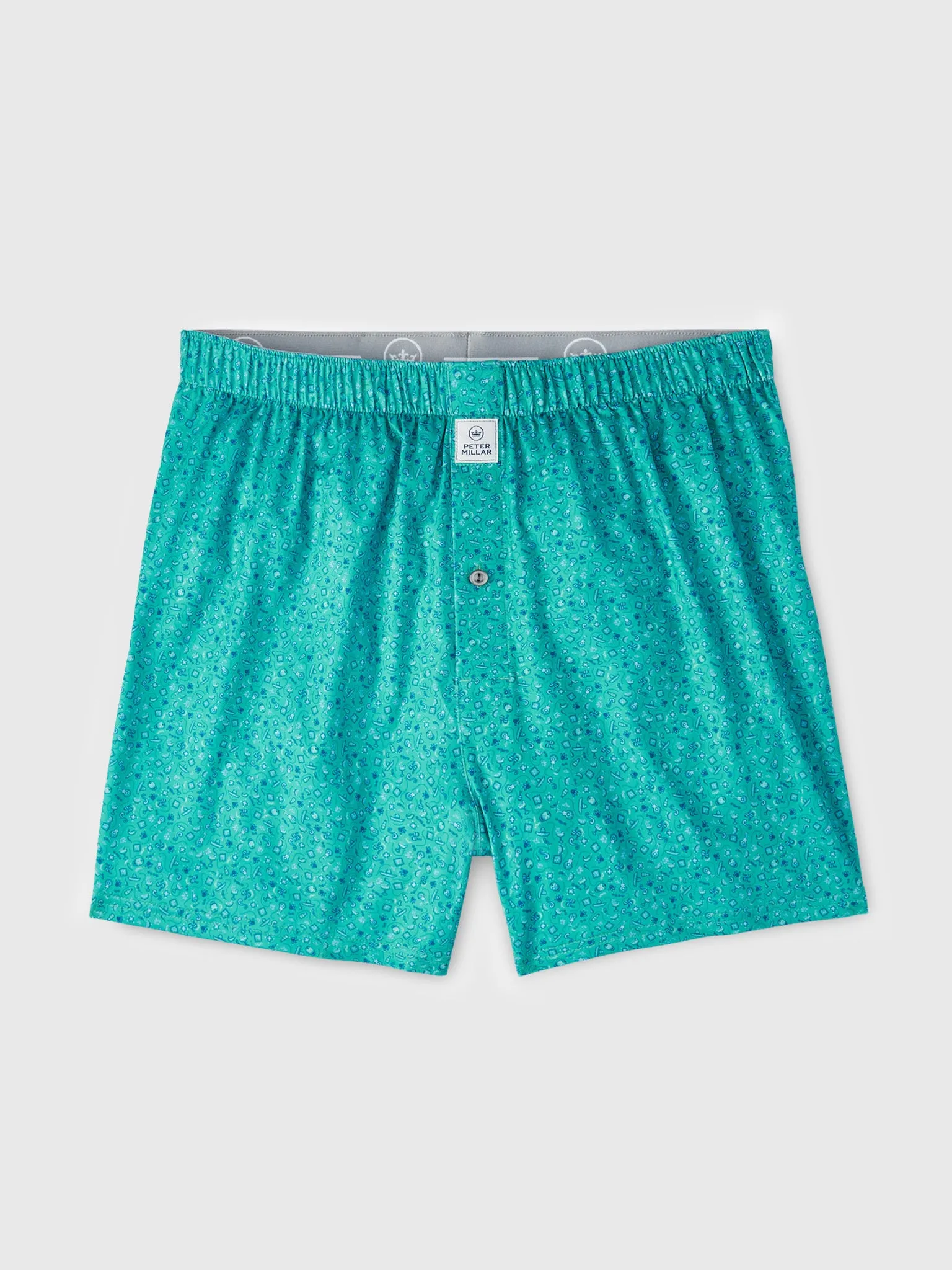 Peter Millar Crown Sport Men's Day Of The Dead Performance Boxer Short sold by Saint Bernard