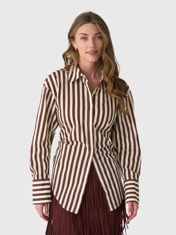 Simon Miller Women's Loch Poplin Button-Down Shirt made by Simon Miller