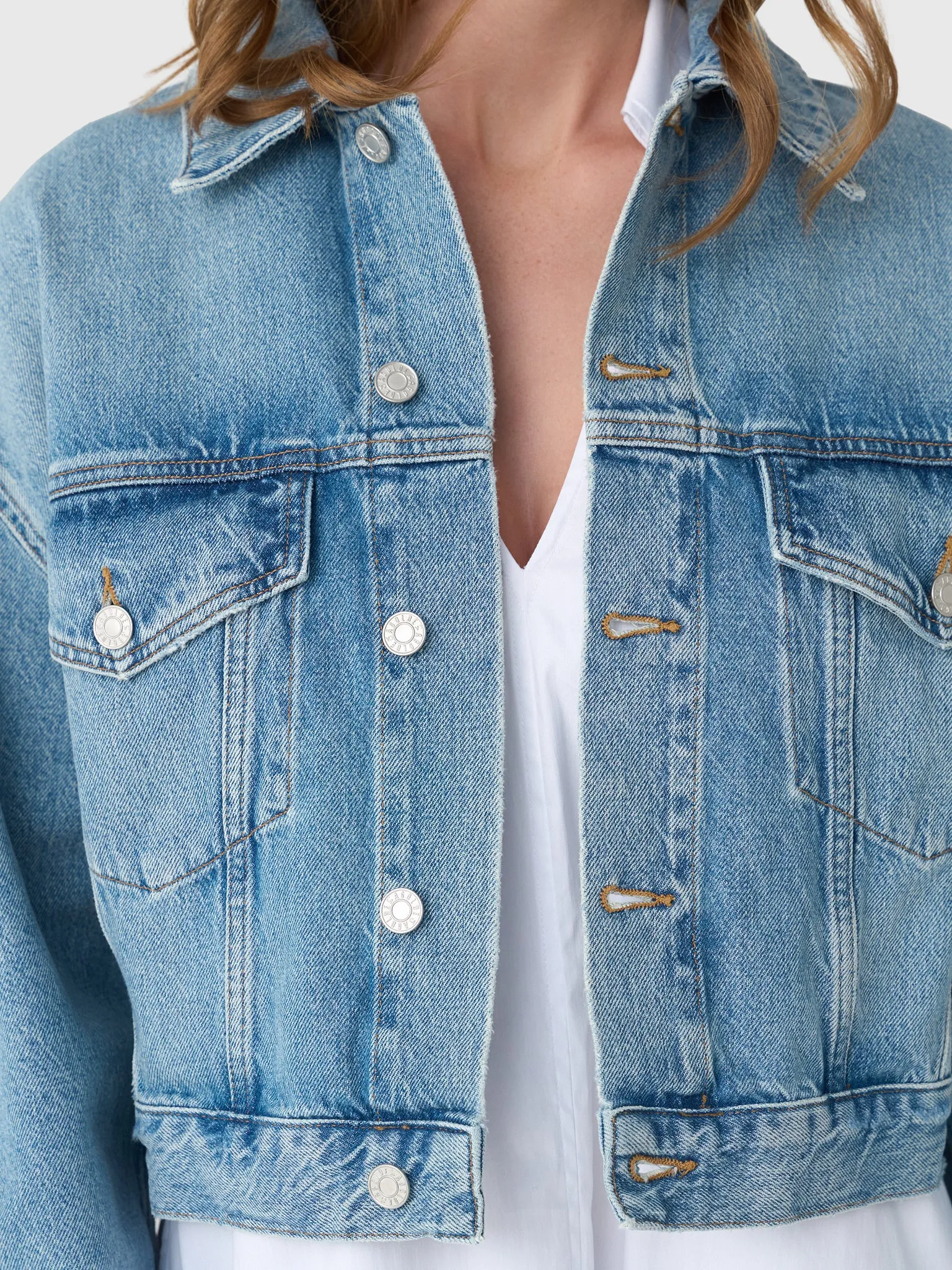 Agolde Women's Palmer Denim Jacket sold by Saint Bernard product image thumbnail 5