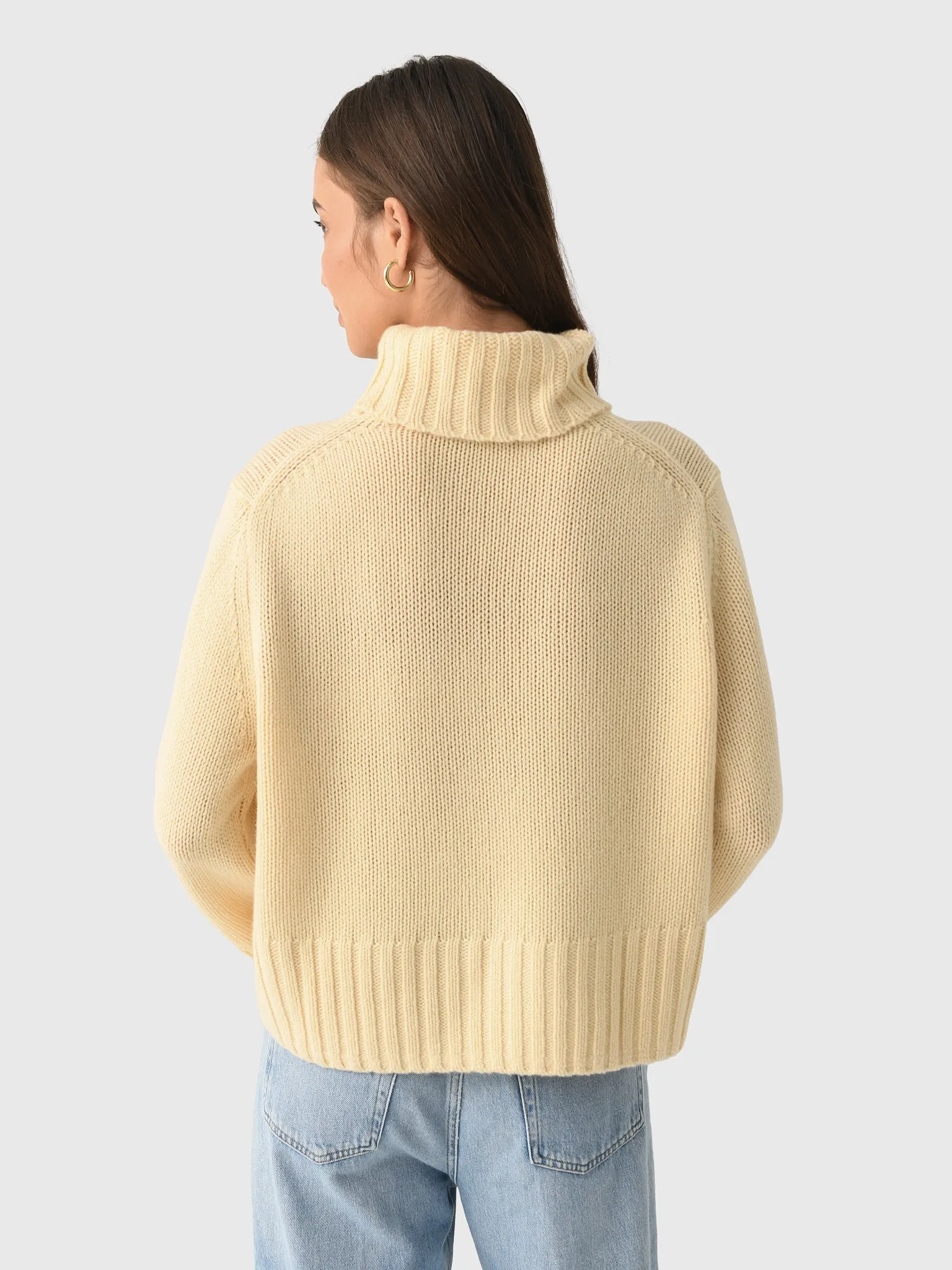 Jenni Kayne Women's Cropped Cashmere Jet Turtleneck sold by Saint Bernard product image thumbnail 4