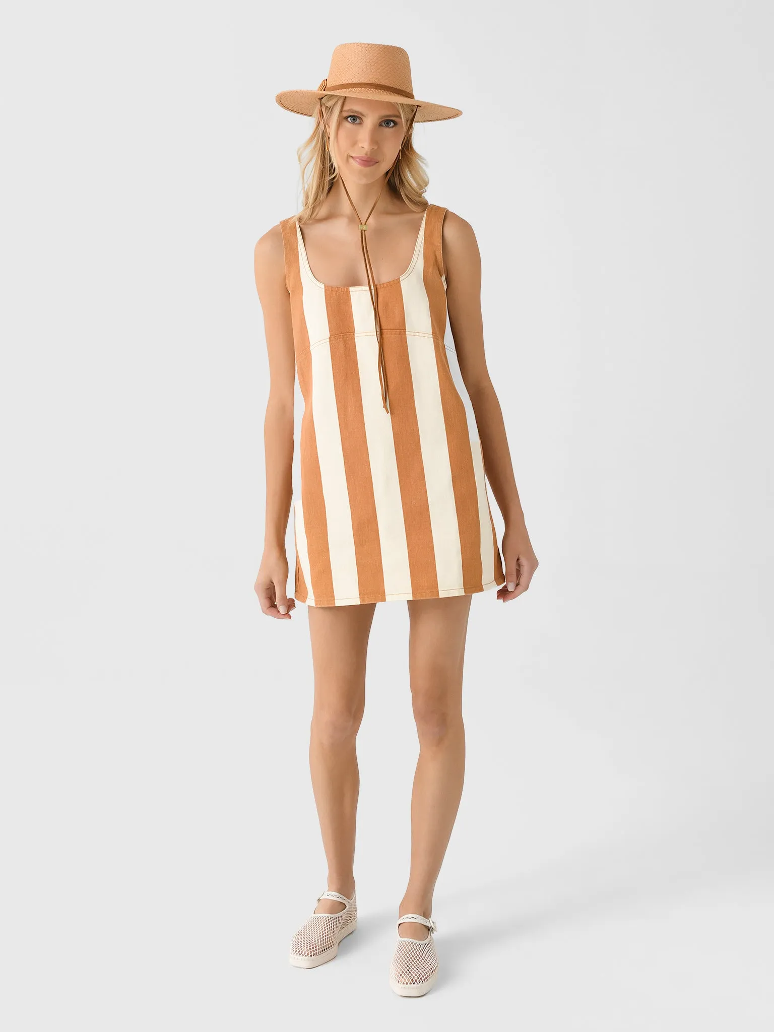 Simon Miller Women's Sahara Striped Denim Dress sold by Saint Bernard product image thumbnail 2