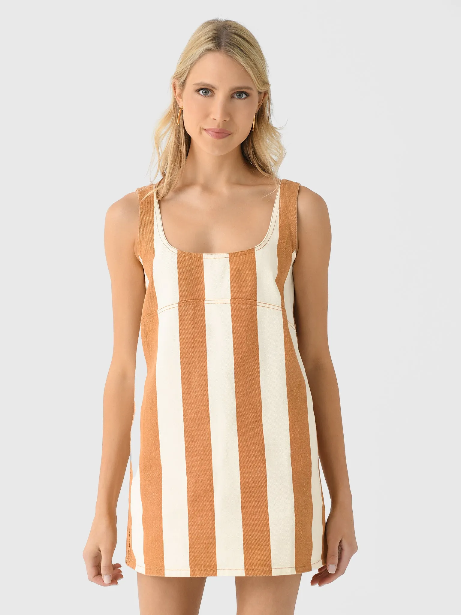 Simon Miller Women's Sahara Striped Denim Dress sold by Saint Bernard