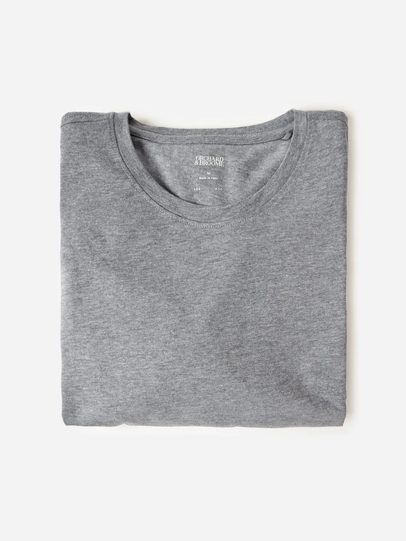 Orchard + Broome Men's Broome Heather Cotton Tee sold by Saint Bernard product image thumbnail 4