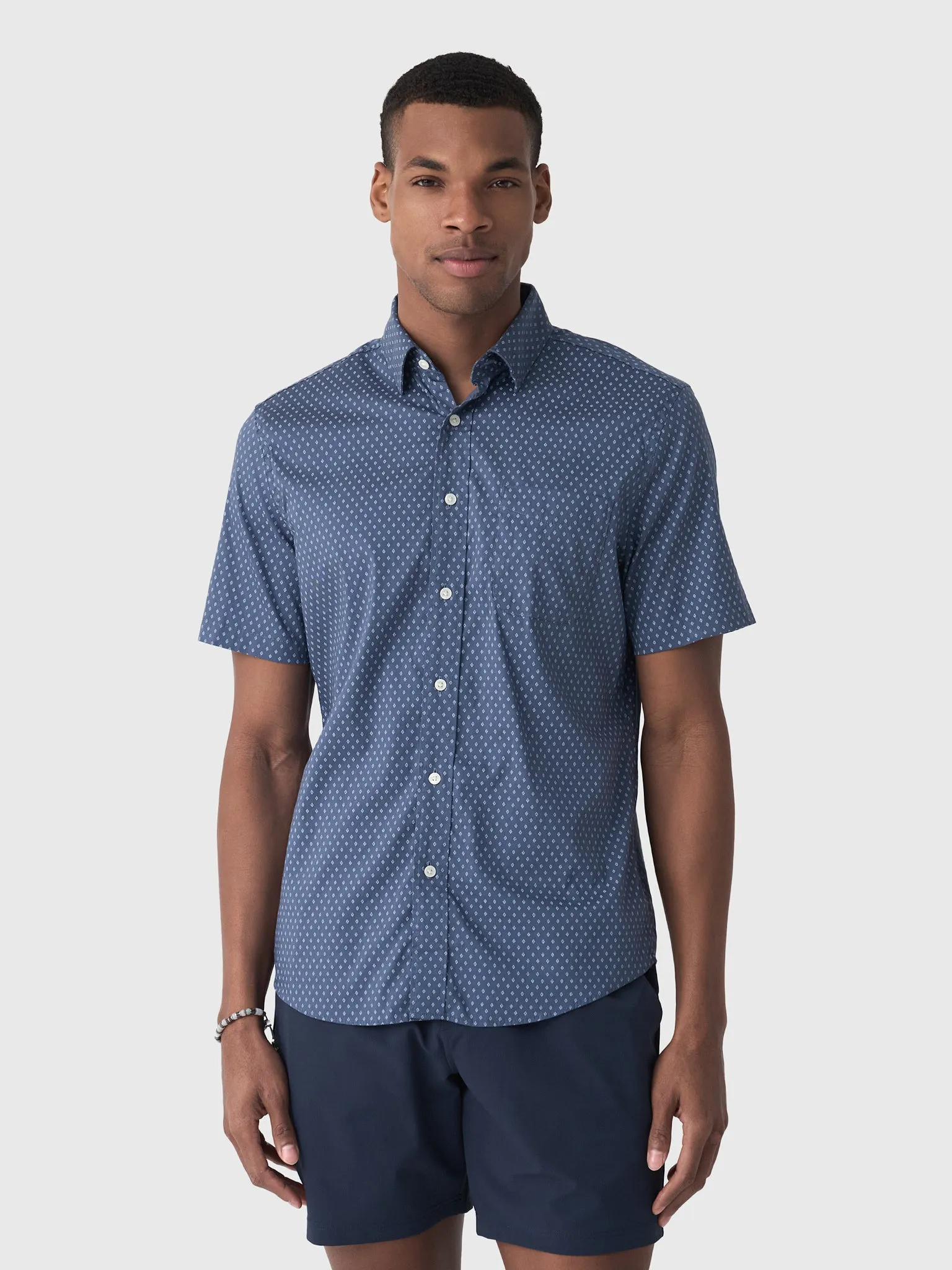 Faherty Brand Men's Short Sleeve Movement Shirt sold by Saint Bernard