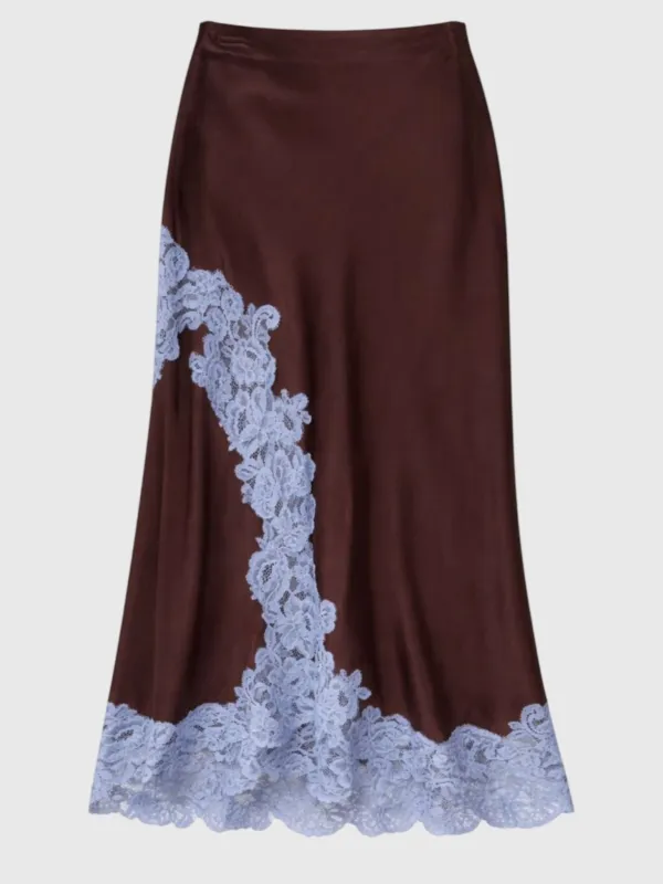 ALC Women's Olivia Satin & Lace Midi Skirt made by A.L.C.