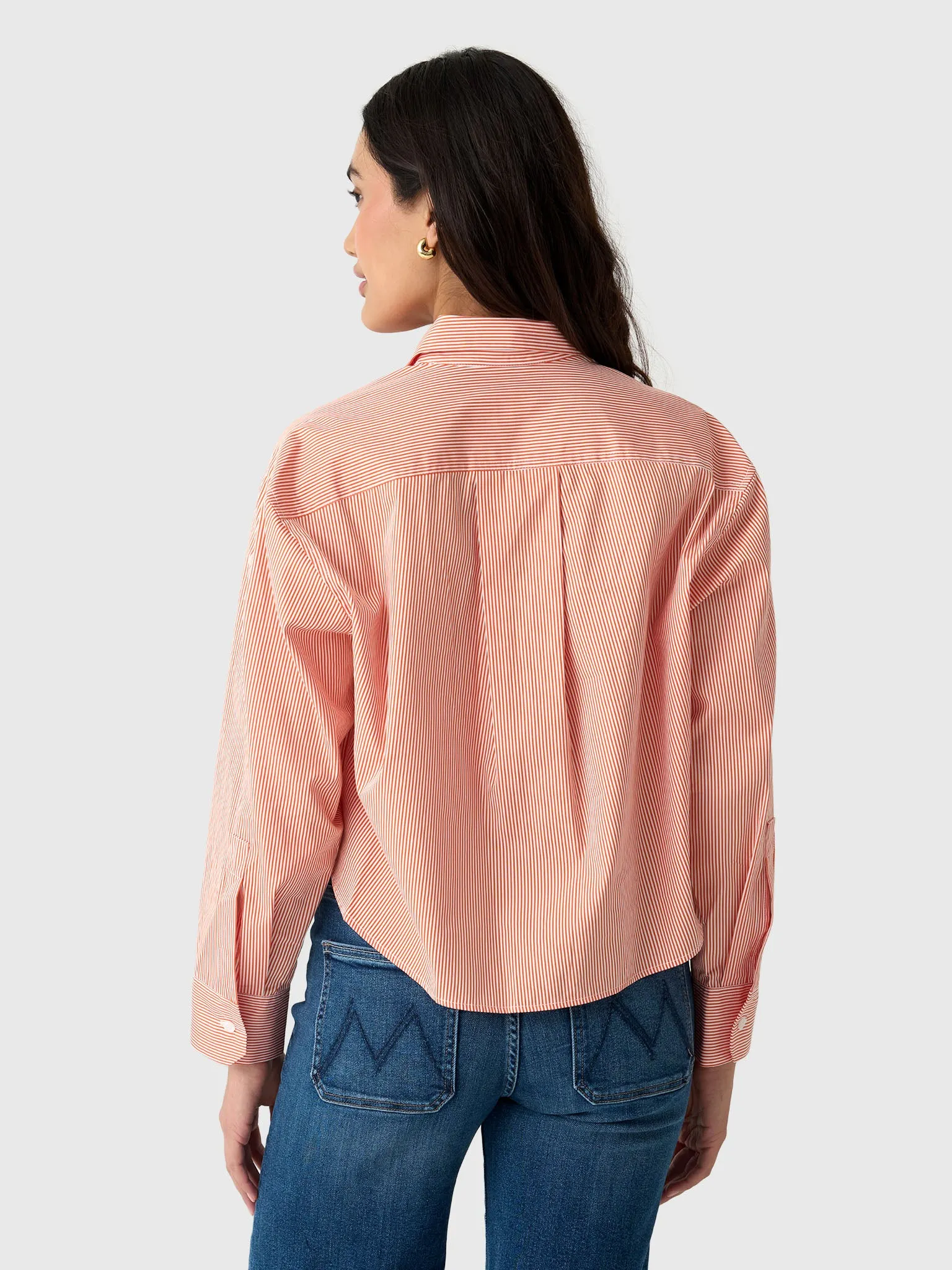 ALC Women's Maude Cropped Cotton Stripe Shirt sold by Saint Bernard product image thumbnail 4