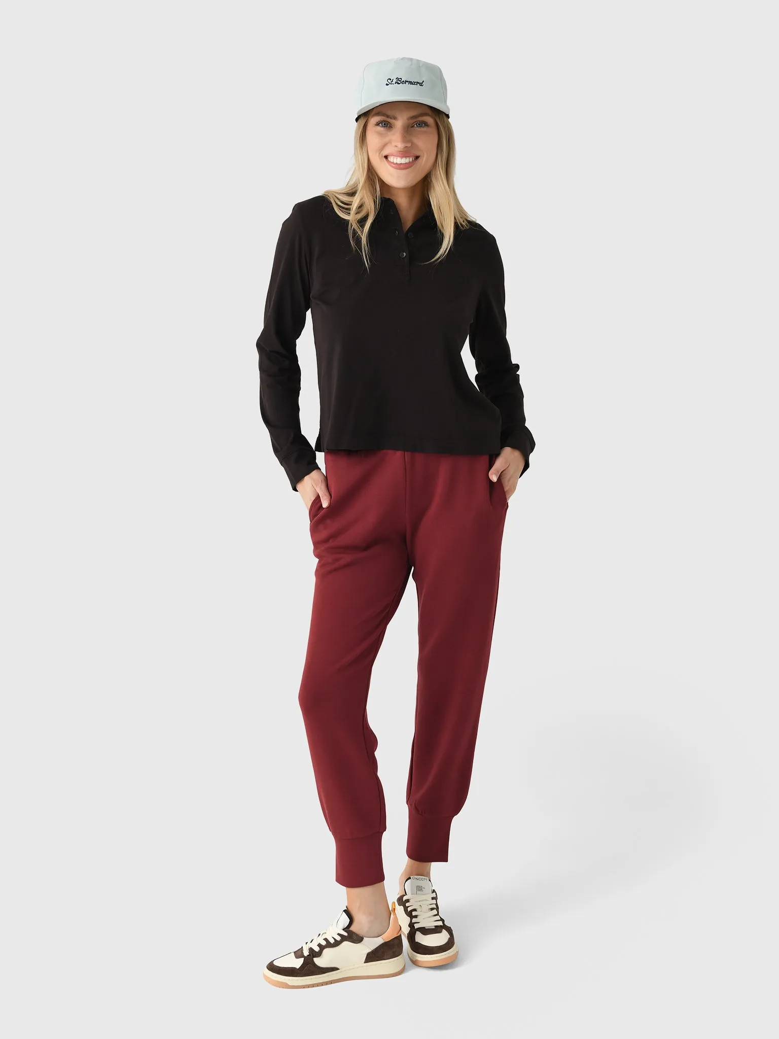 Leset Women's Margo Long Sleeve Polo sold by Saint Bernard product image thumbnail 5
