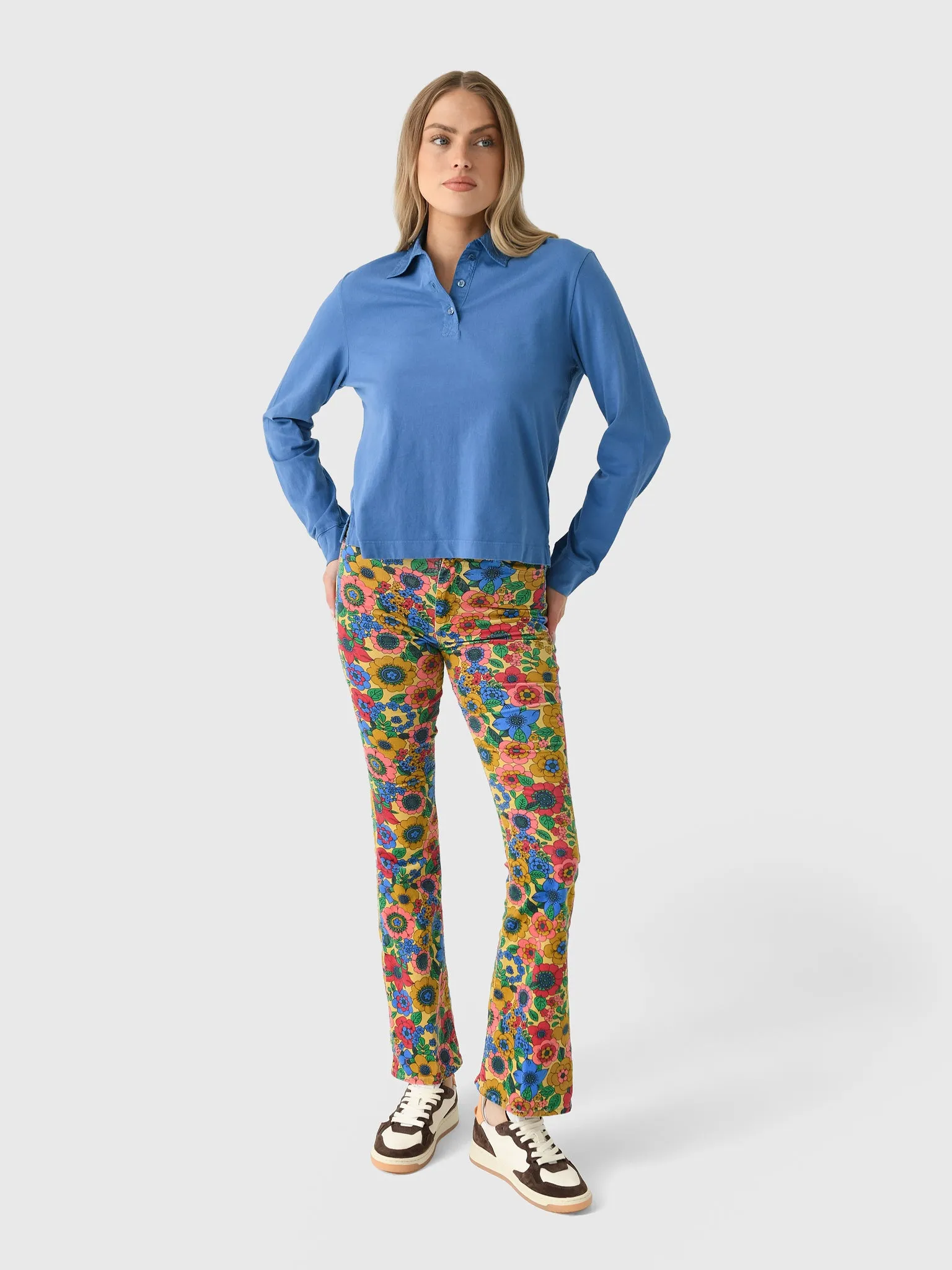 Leset Women's Margo Long Sleeve Polo sold by Saint Bernard product image thumbnail 2