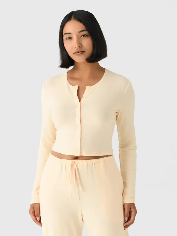 Leset Women's Lauren Crop II Cardigan sold by Saint Bernard